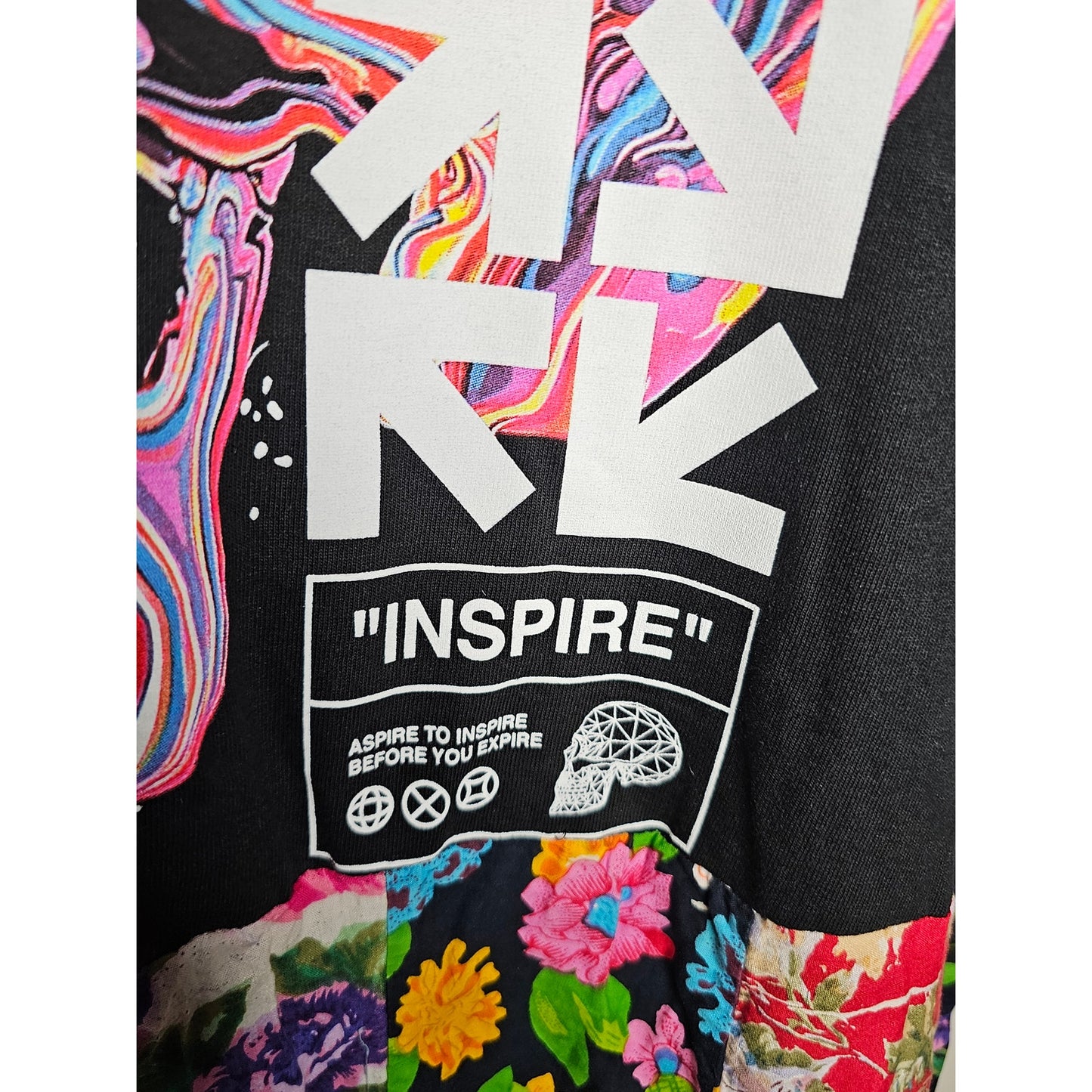 ONE OF A KIND T-Shirt BOHO flowy Patchwork Dress Ladies size 2X