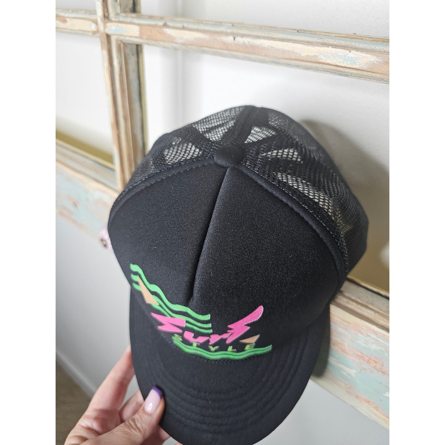 Vintage Cobra Trucker Mesh/ Foam Adult Hat With Snapback Surf Style