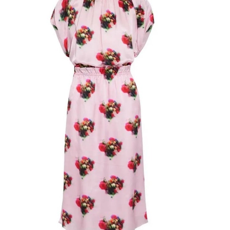 NWT Adam Lippes Floral Silk Midi Dress Ladies Size 0