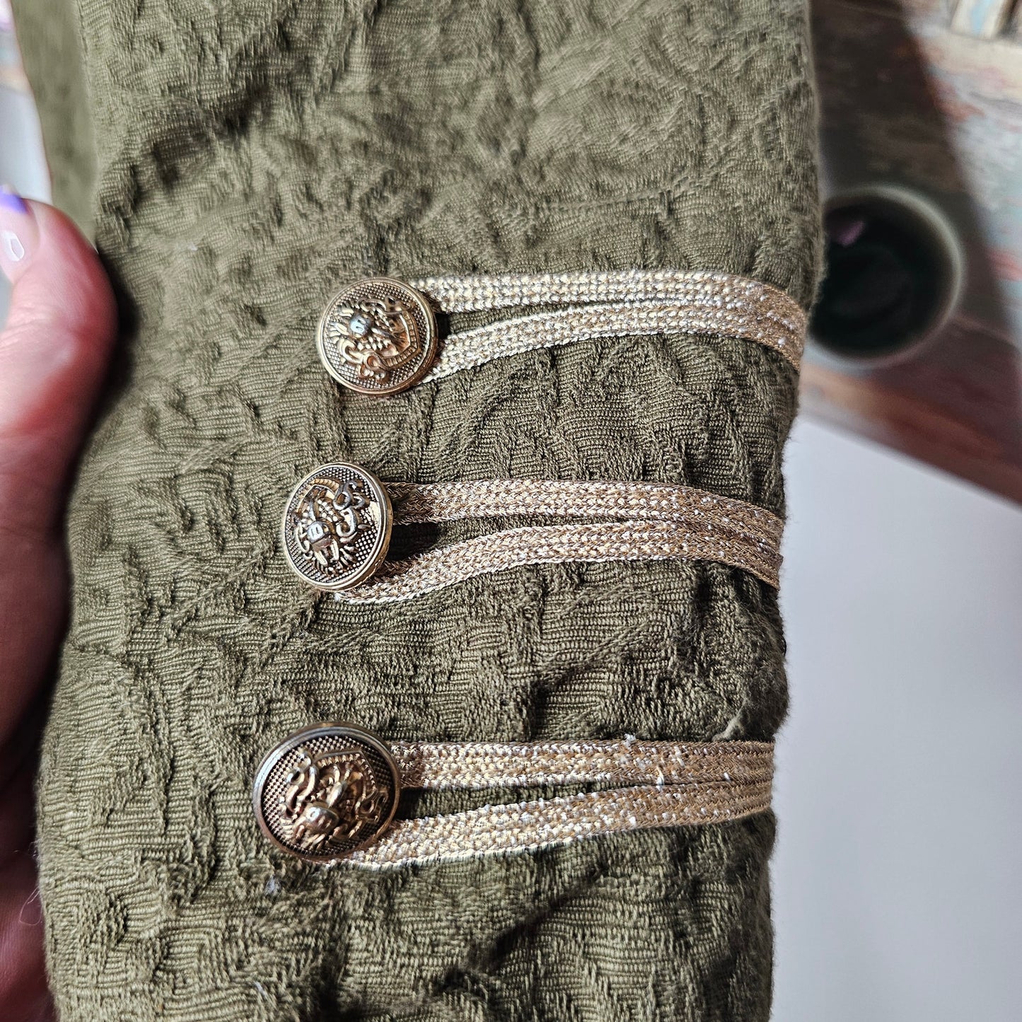 Free People Lauren Band Military Vibe Jacket Ladies size Medium