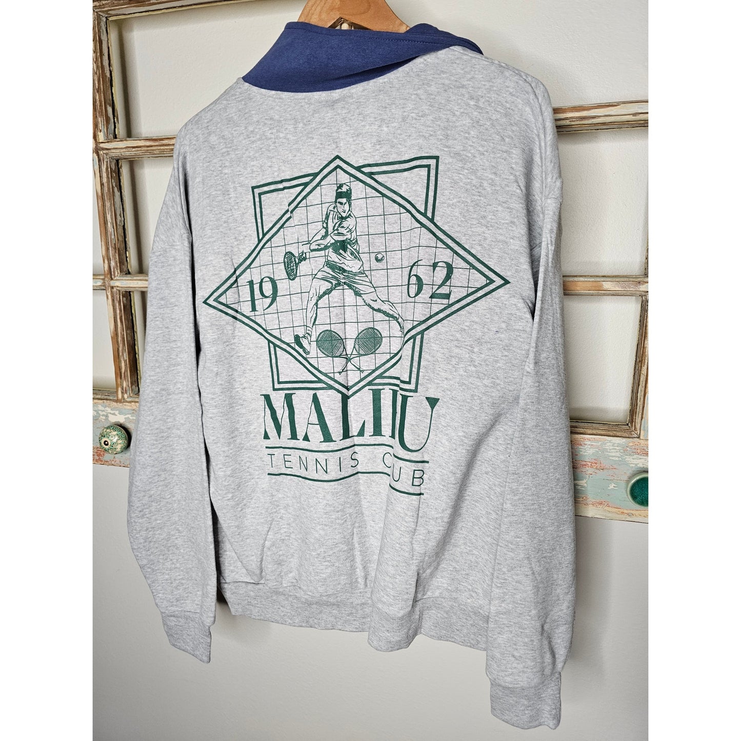 NWT Malibu Tennis Club 1/4 Zip Neckline Patch Left Chest Unisex XXL