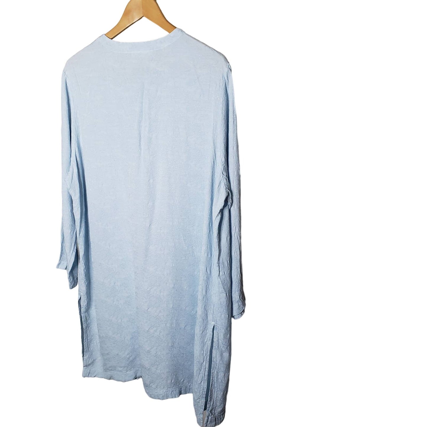 Bryn Walker Embroidered button Tunic top Open Cardigan size large