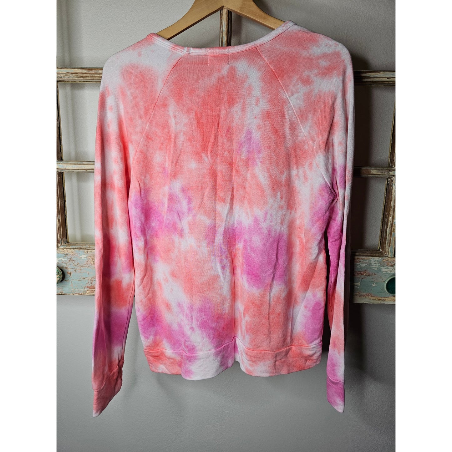 NWOT Sundry Pink/Orange/White Tie Dye Sweatshirt Sundry size 2/ Medium