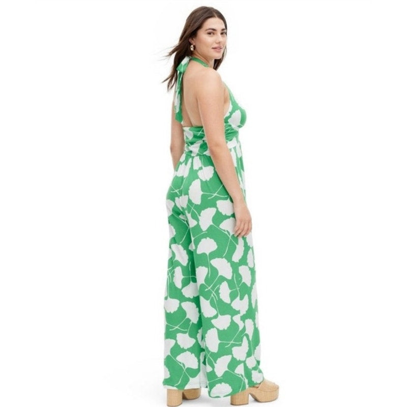 NWT Diane Von Furstenberg Target Halter Jumpsuit Size XXS