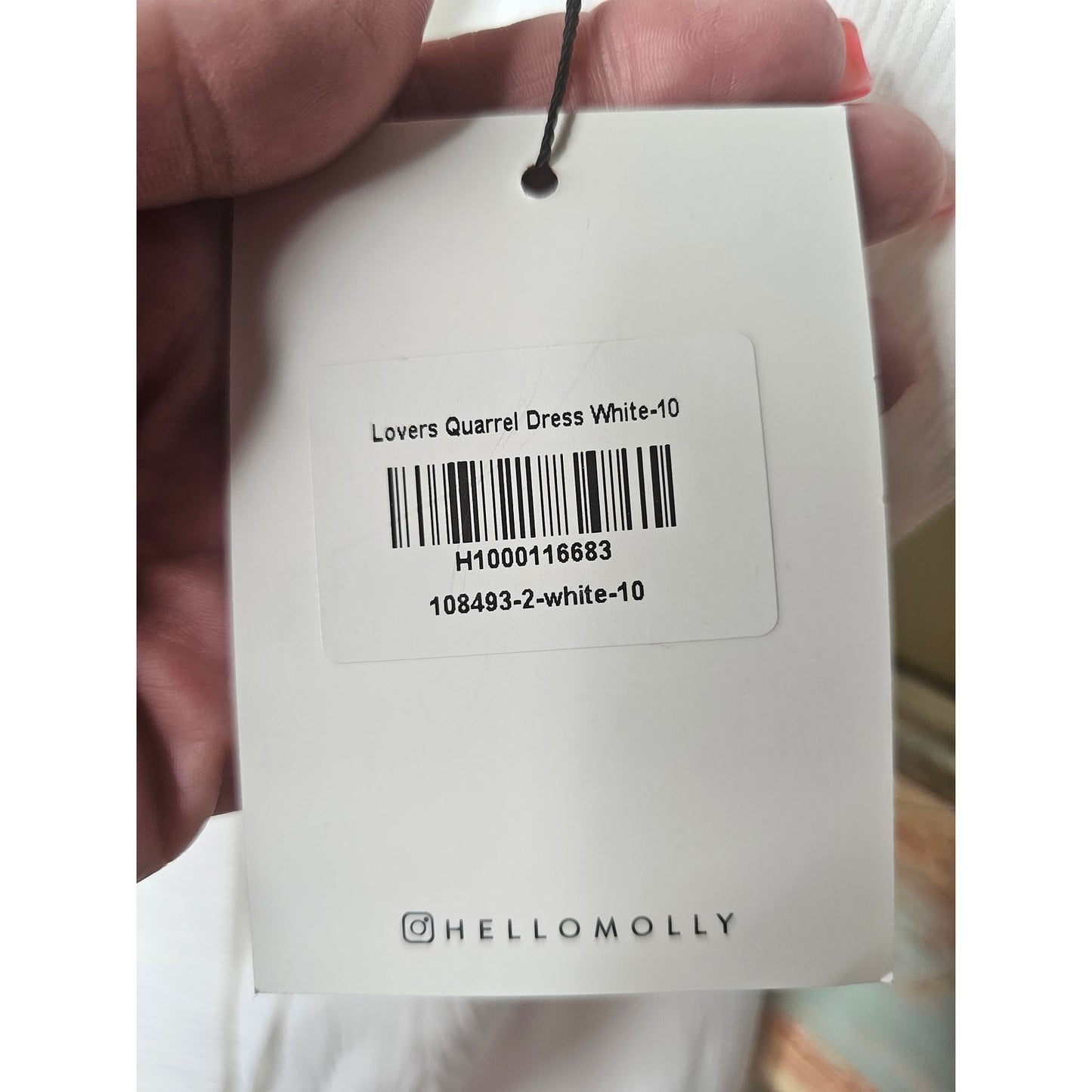NWT Hello Molly White Cut Out Dress Bride/ Shower/ Bachelorette Size 6