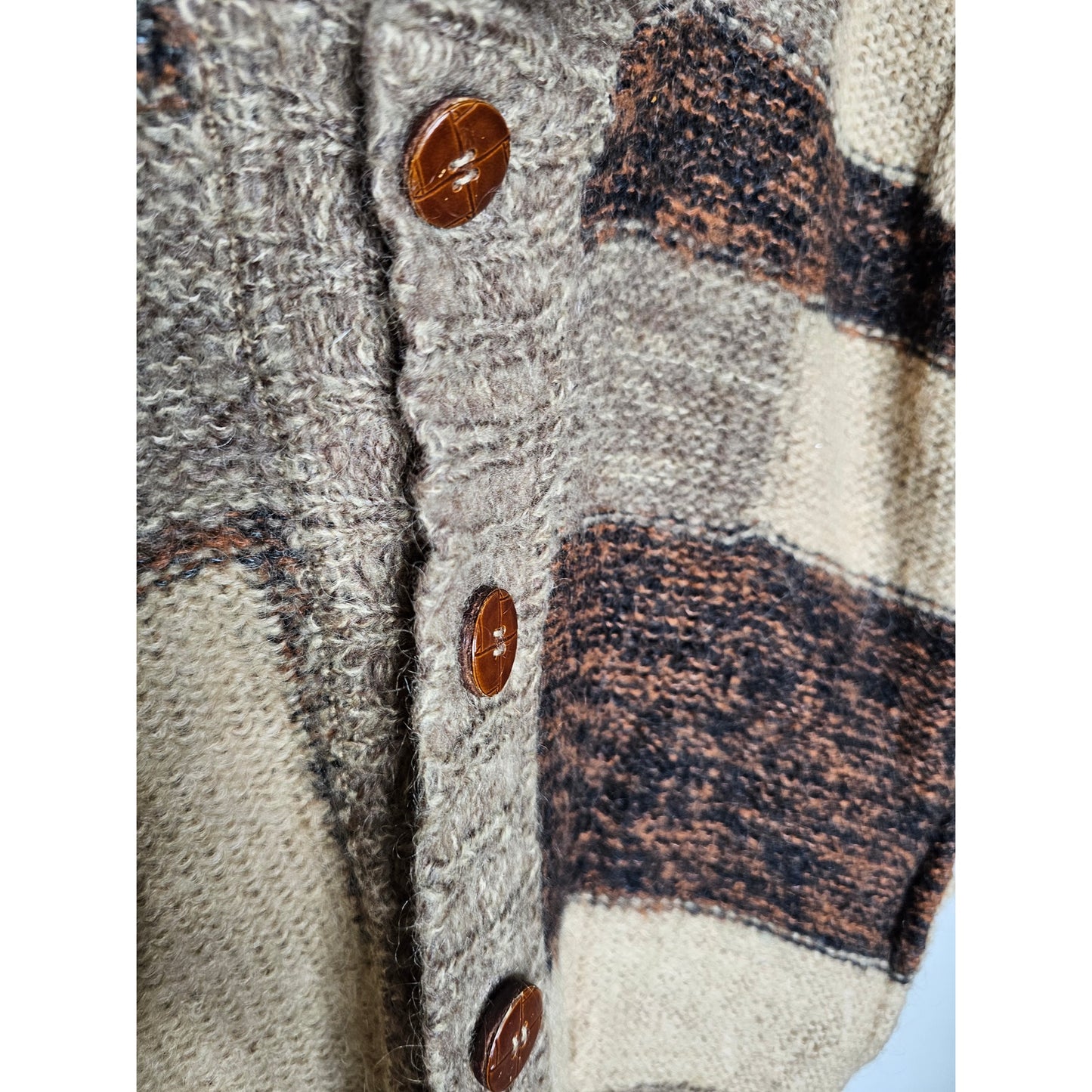 Vintage La Squadra Italian Made Button Up Cardigan Men's size Large