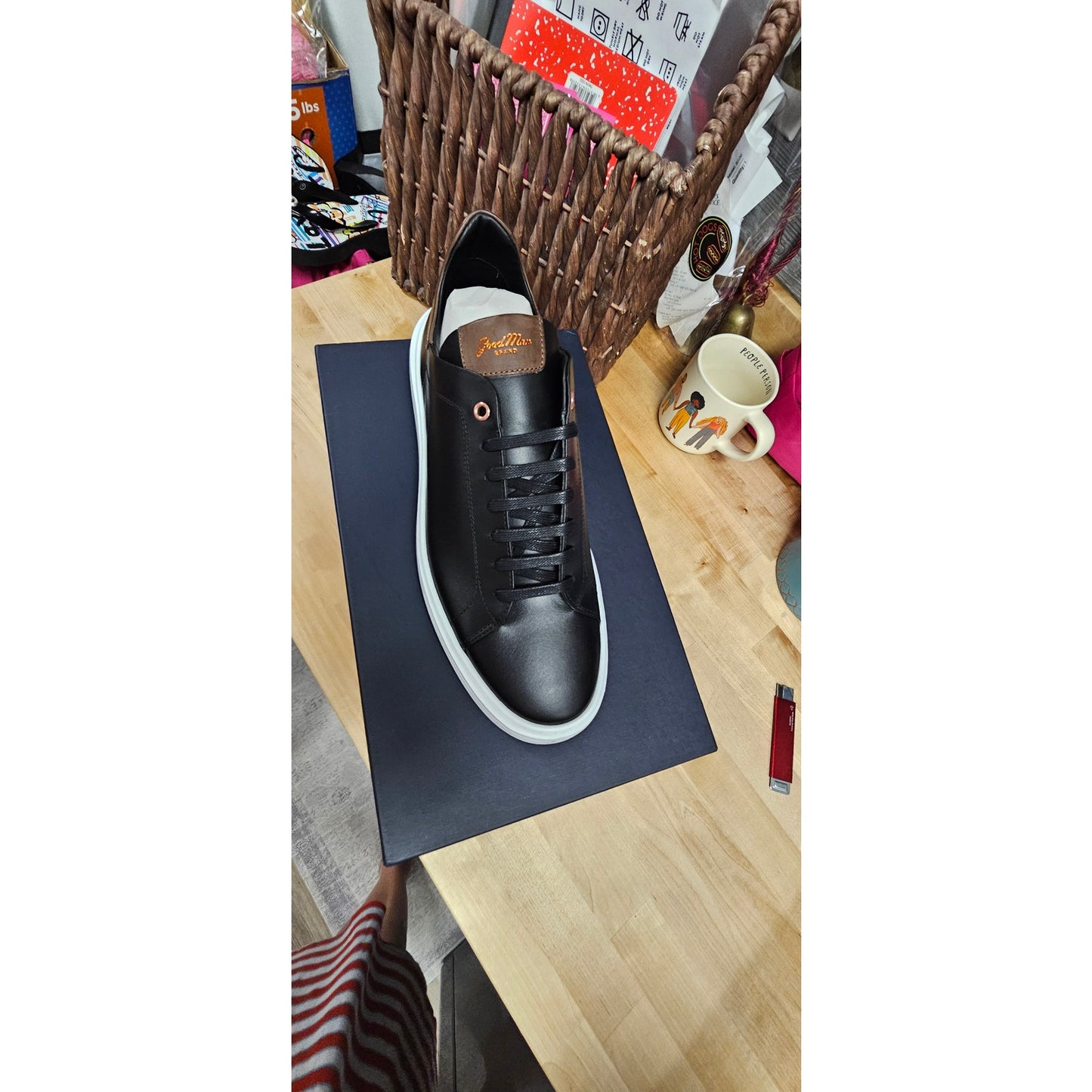Good Man Brand Legend London Black & Dark Vachetta Sneaker Size 11