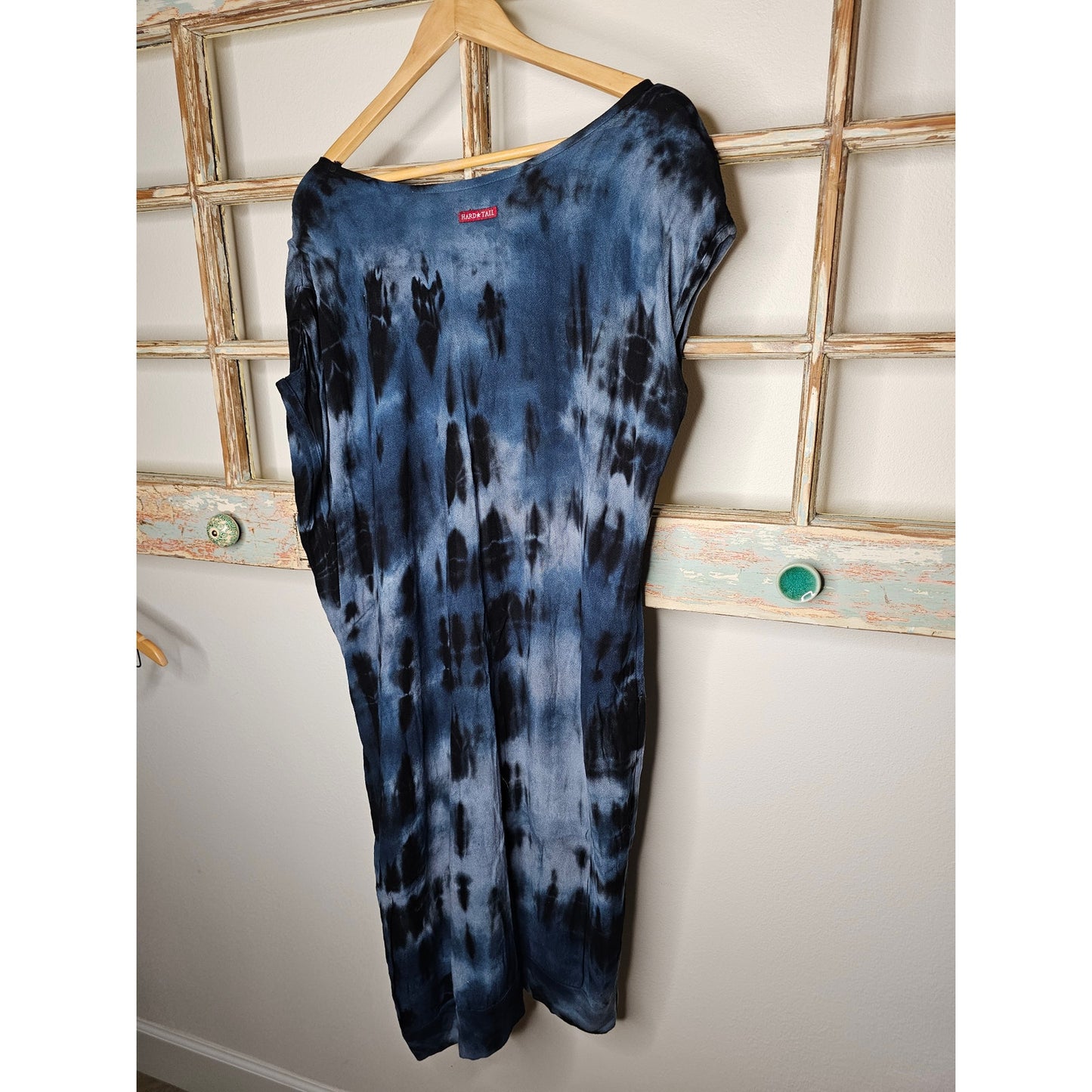 Hard Tail Batik Tie Dye Asymmetrical Ladies Medium Boho Dress