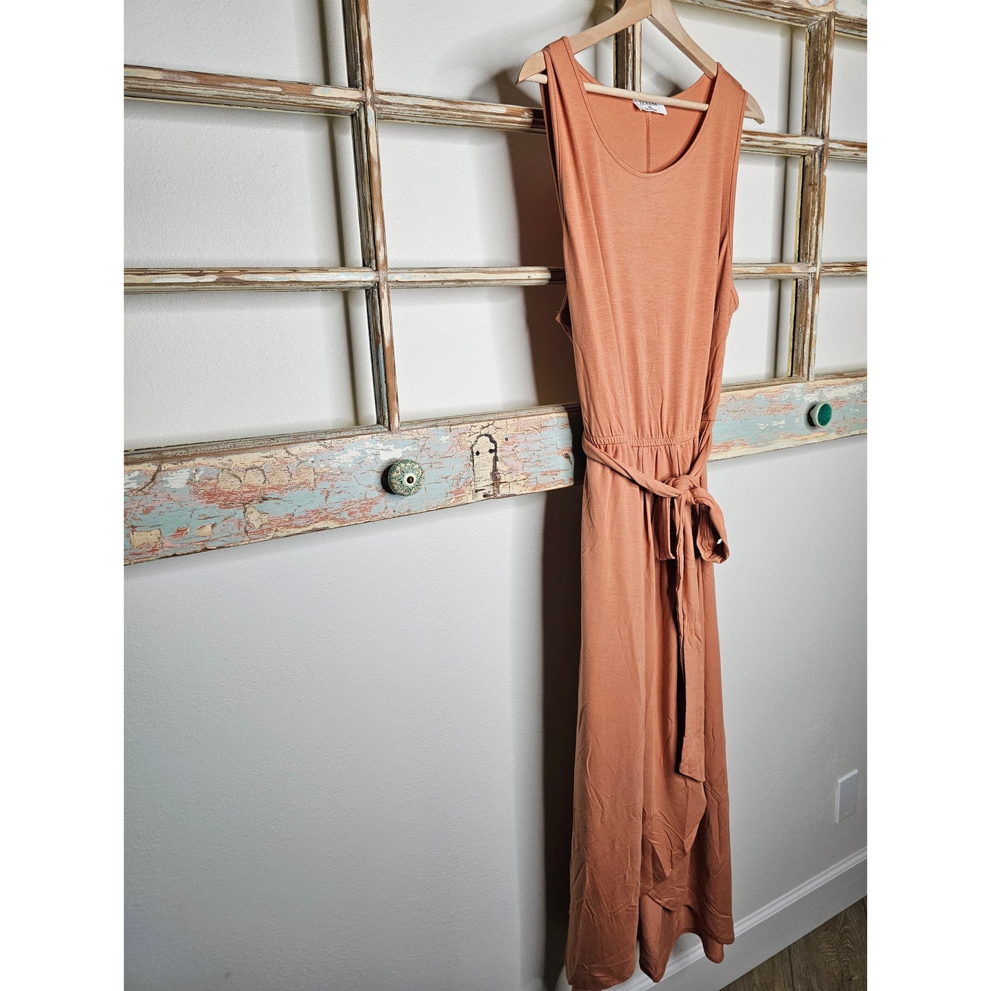 NEW Zenana Persian Orange Wrap Front Sleeveless Dress 18/20