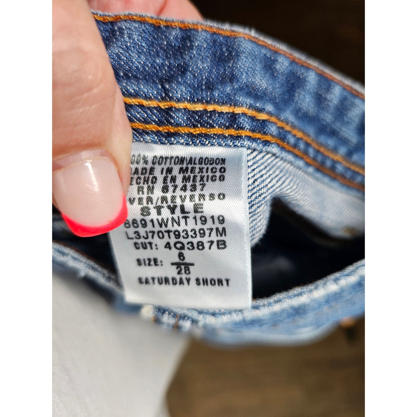Ralph Lauren Blue Medium Wash Denim Shorts Size 6