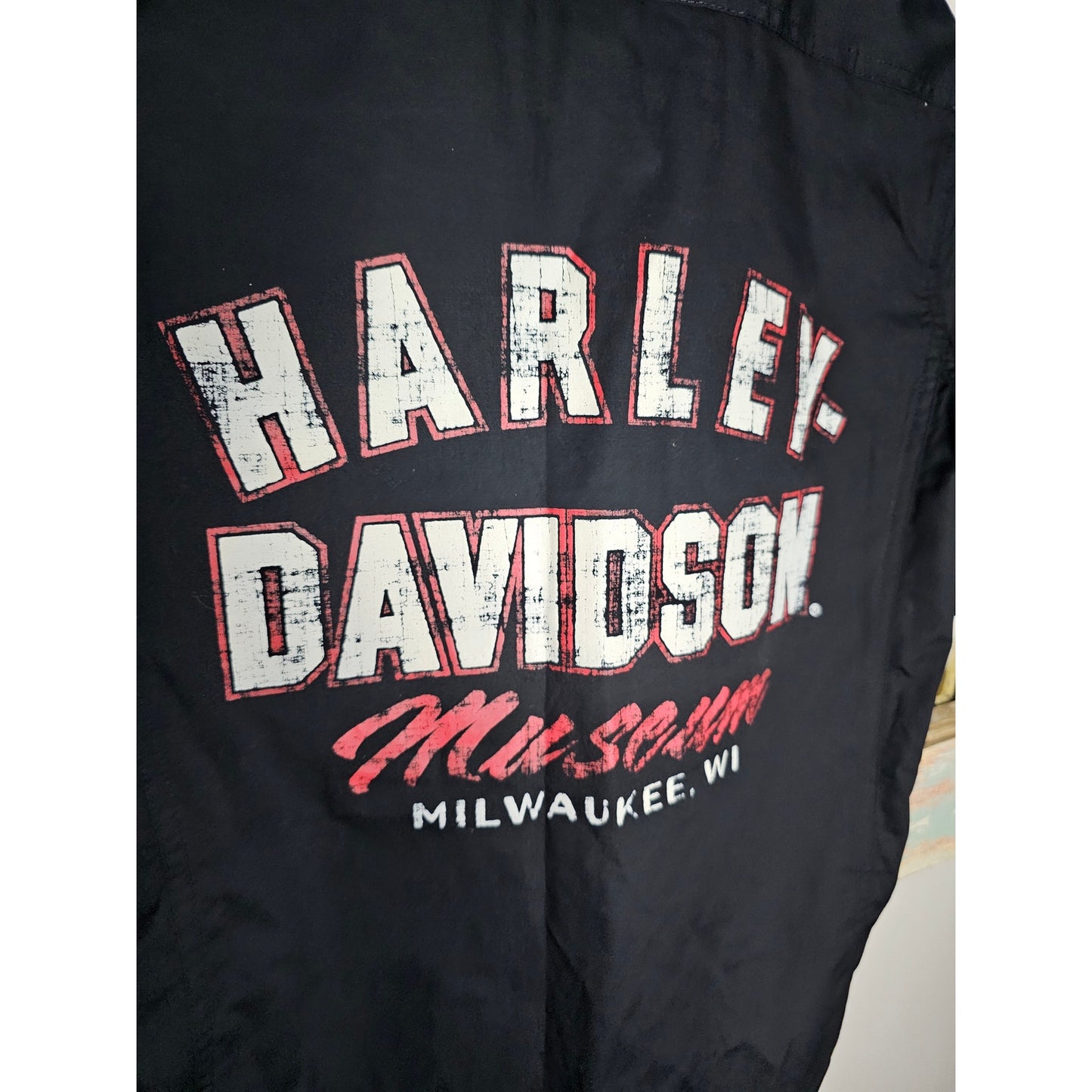 Vintage NWOT Harley-Davidson Button Up Black Shirt ladies Size Small