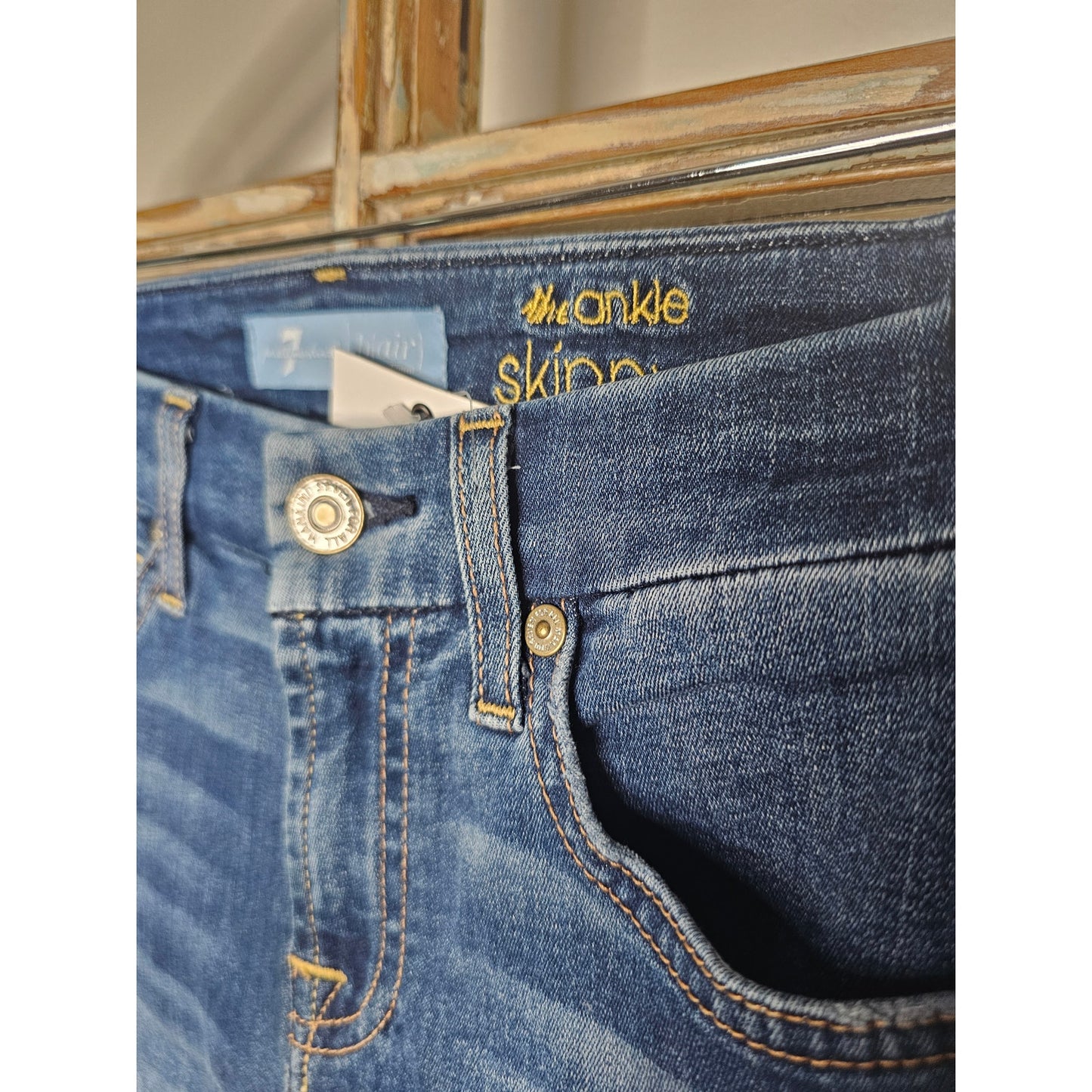 NWT 7 For All Mankind The Ankle Skinny Jeans Ladies size 23