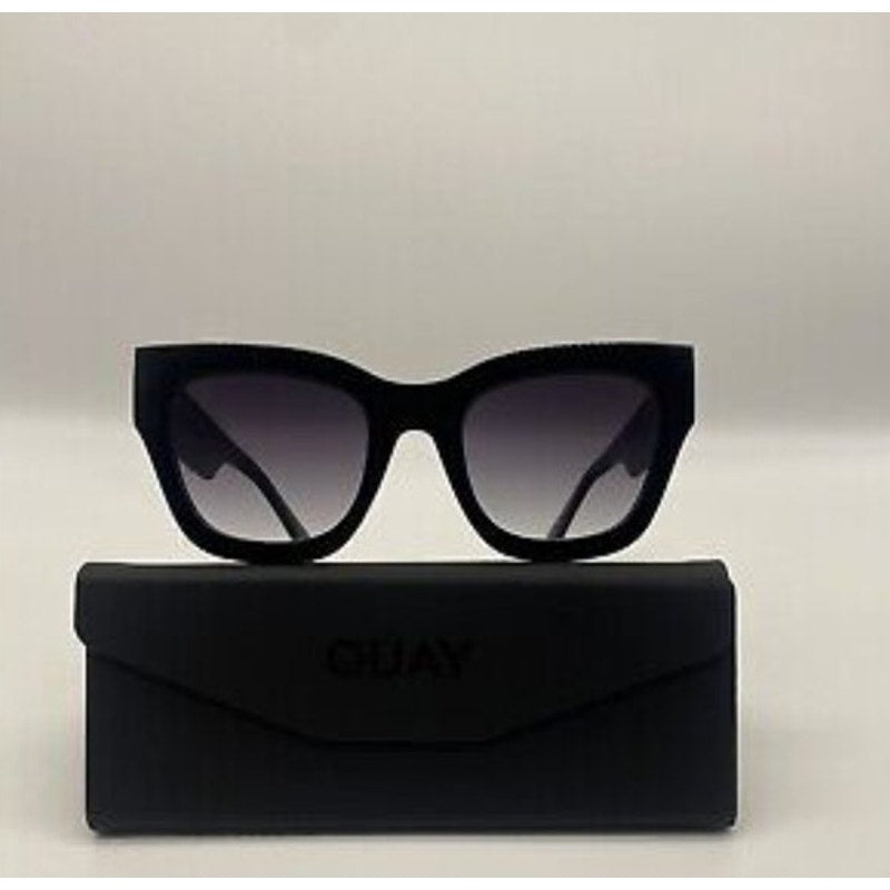 NWT / Case Black Quay By The Way Chic Oversized Square Shape Sunnies