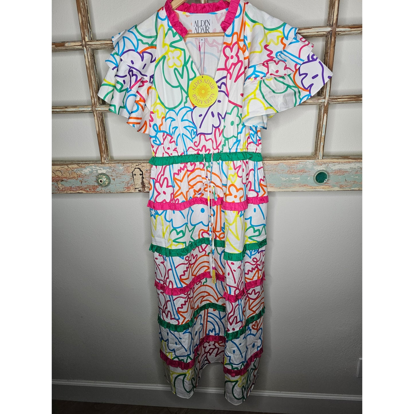 NWT Alden Adair Yasmin Dress in Oasis Midi Style Ladies Size Medium