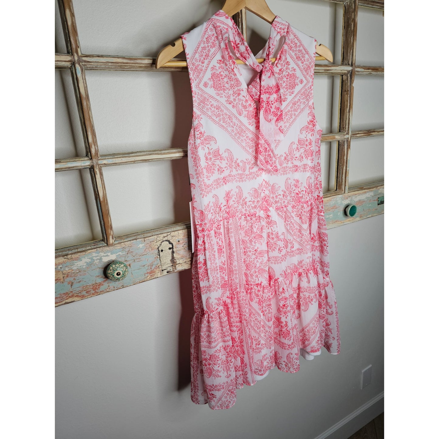 NWT Printed Mock Neck Sleeveless Babydoll Dress size 4