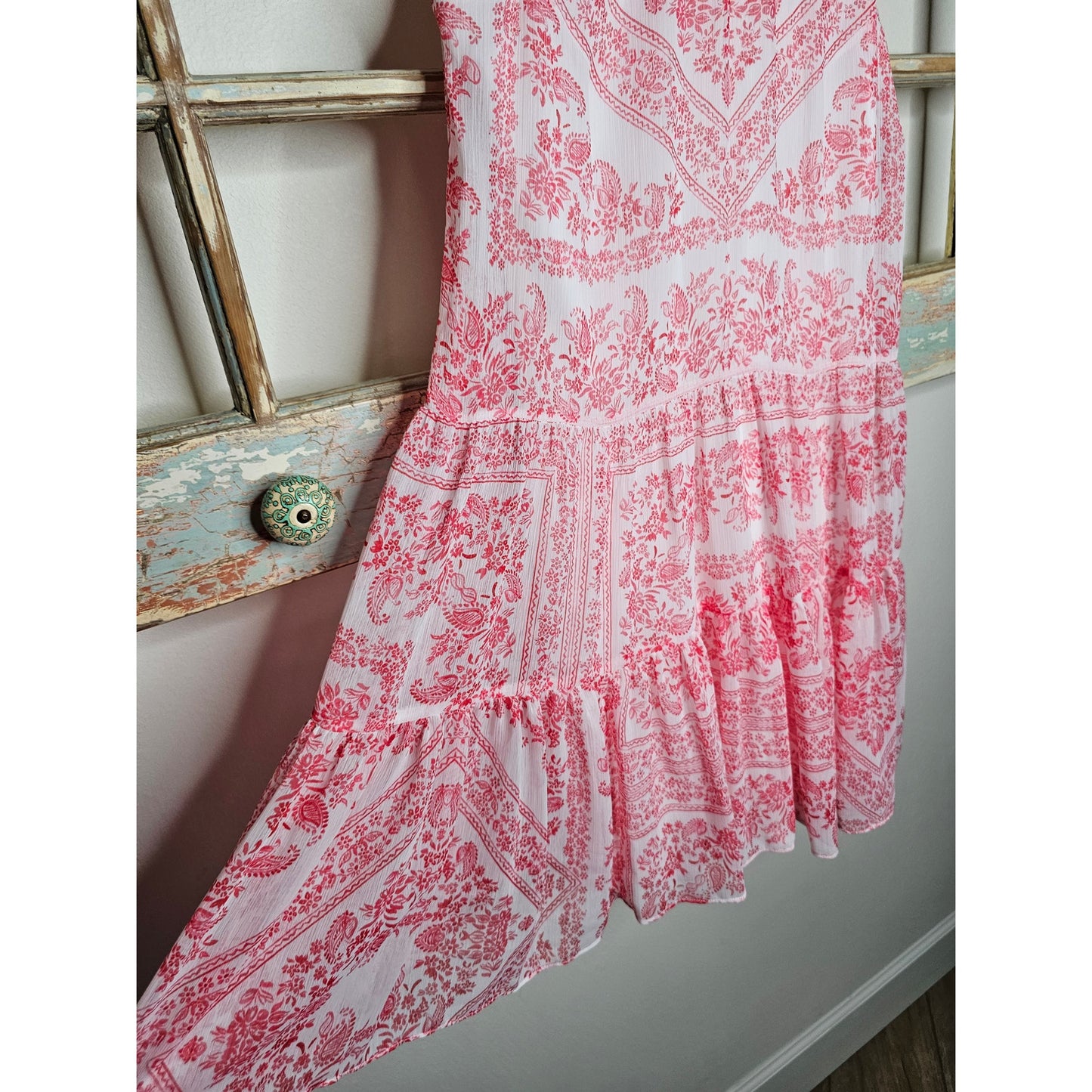 NWT Printed Mock Neck Sleeveless Babydoll Dress size 4