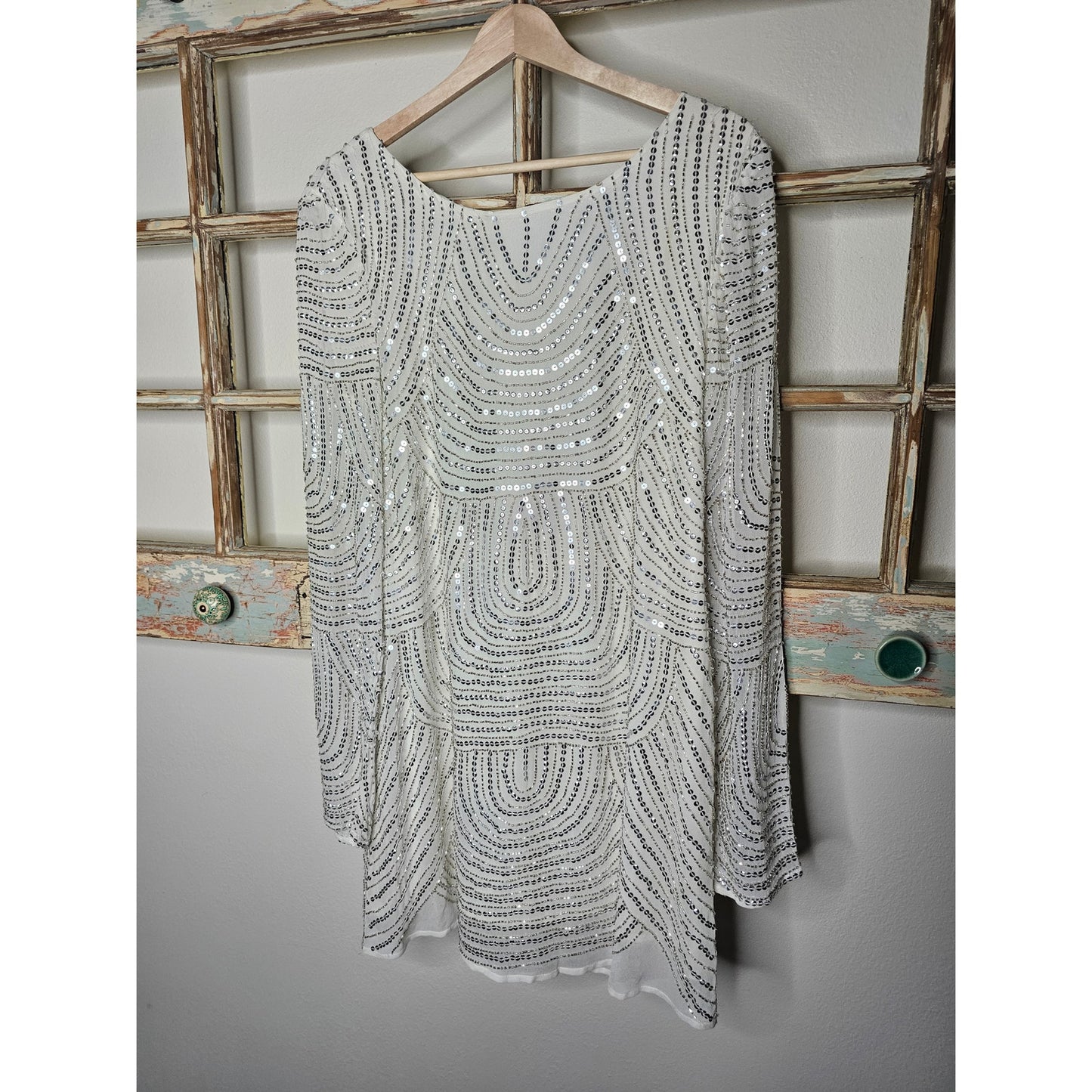 NWT Show Me Your Mumu Iggy White Sequen Dress Size XS*