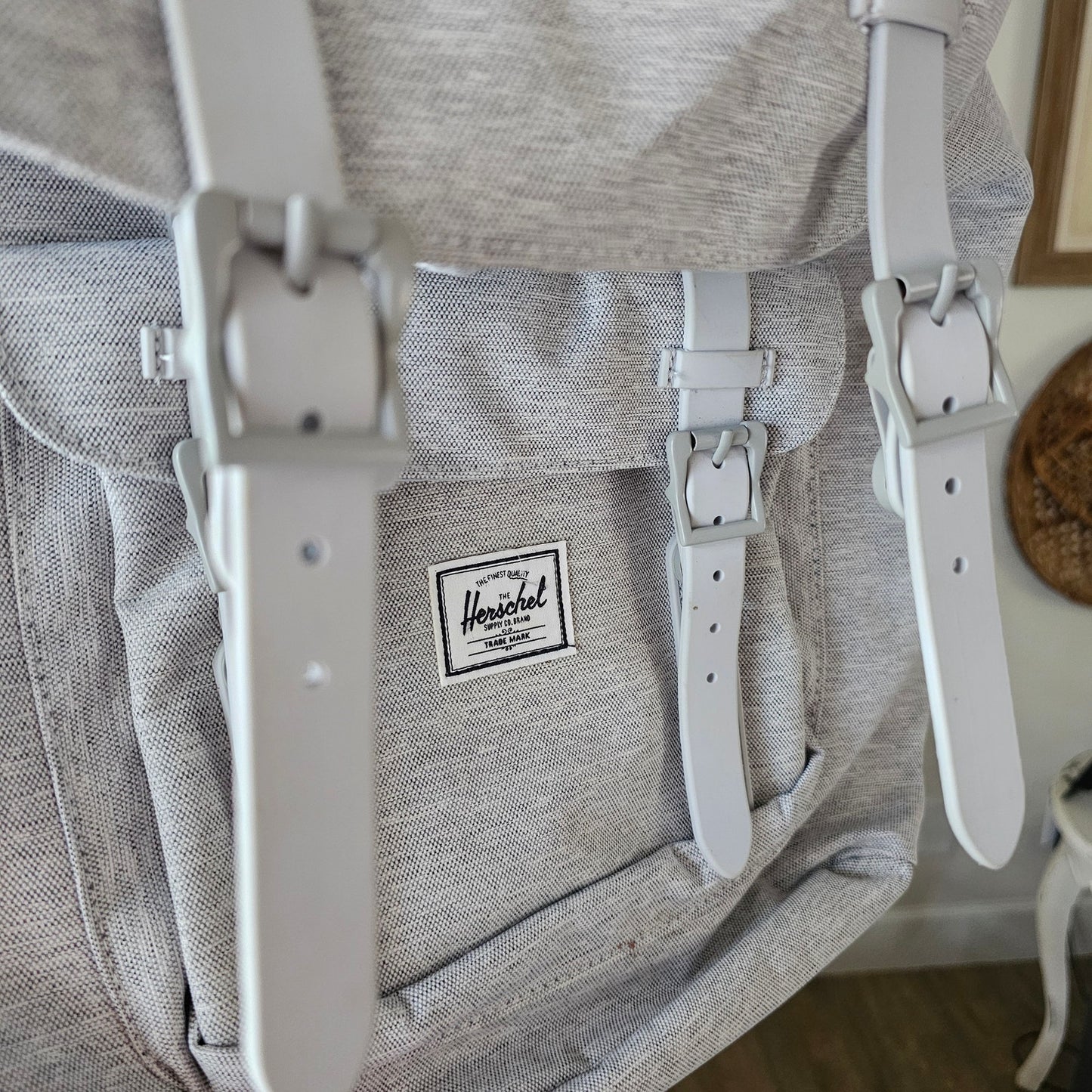 NWOT Herschel Supply Little America Light Grey Neutral Backpack