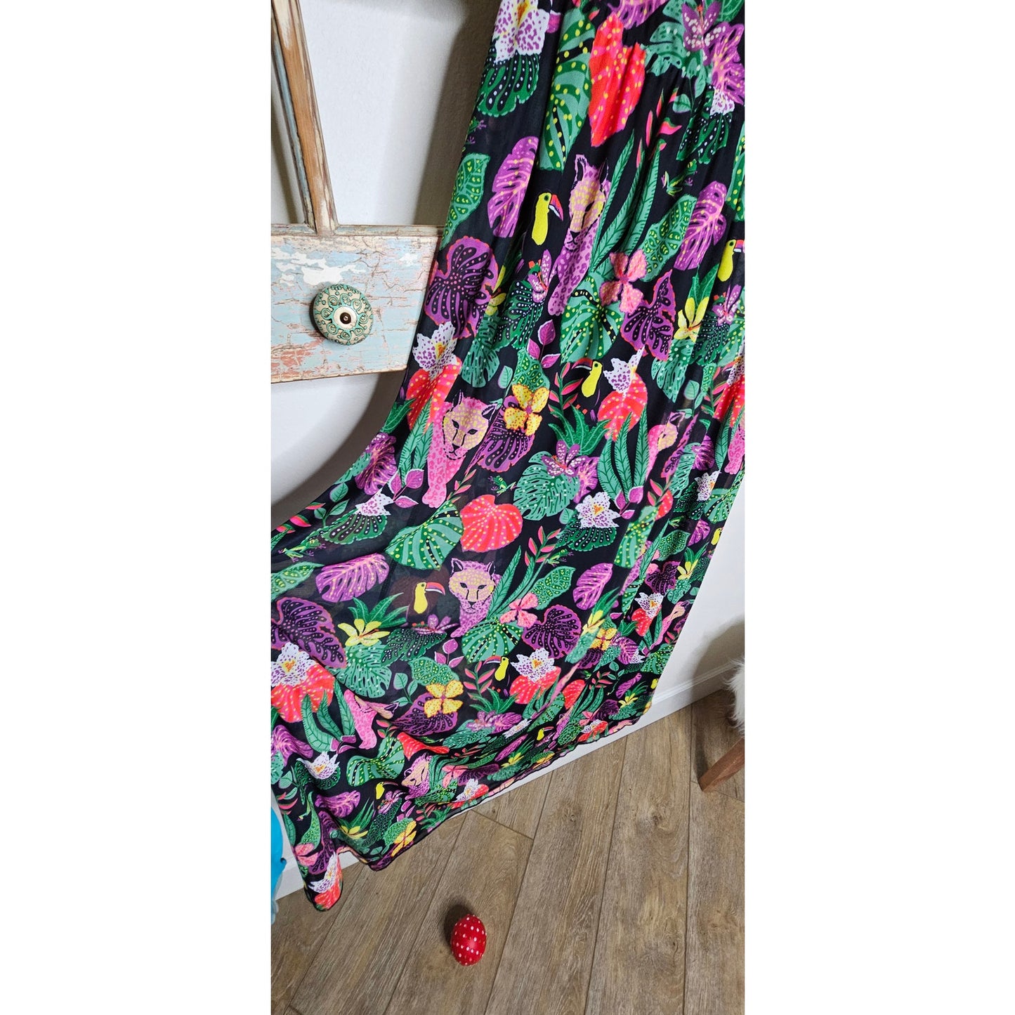NWT Betsey Johnson Paulina Leopard Halter Maxi Dress XL
