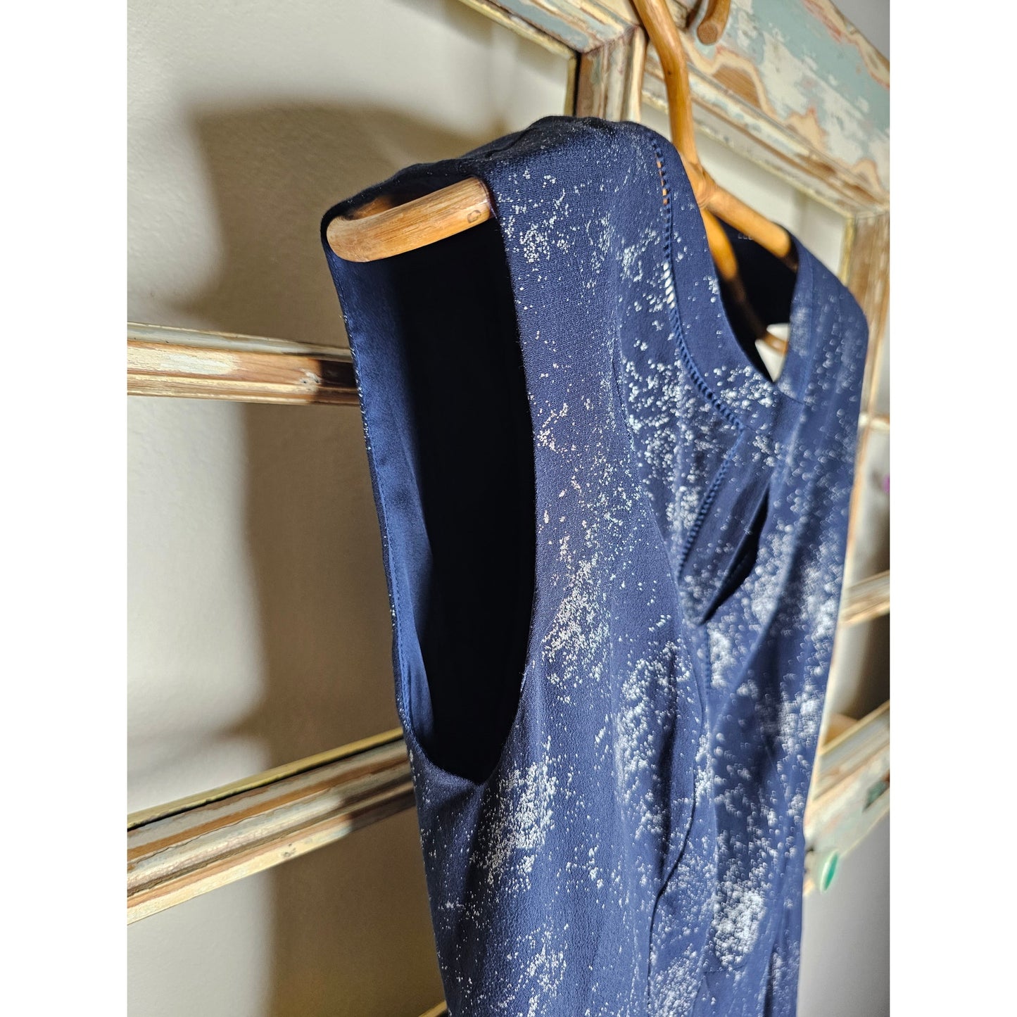 NWOT Rebecca Taylor Lined Size 4 Blue Godet Sleeveless Dress