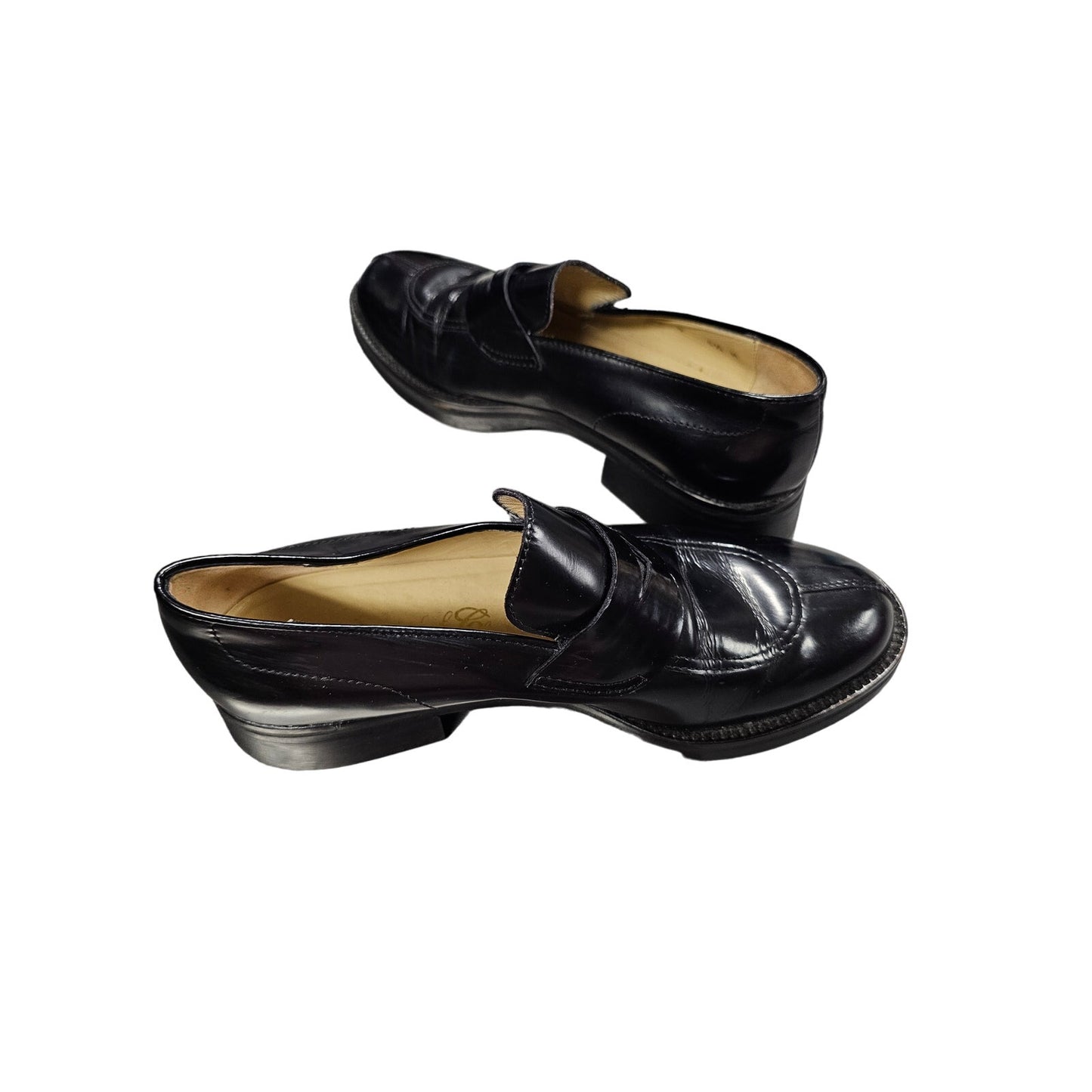 Fieramosca & Co Ladies Black Leather Loafers Size 6