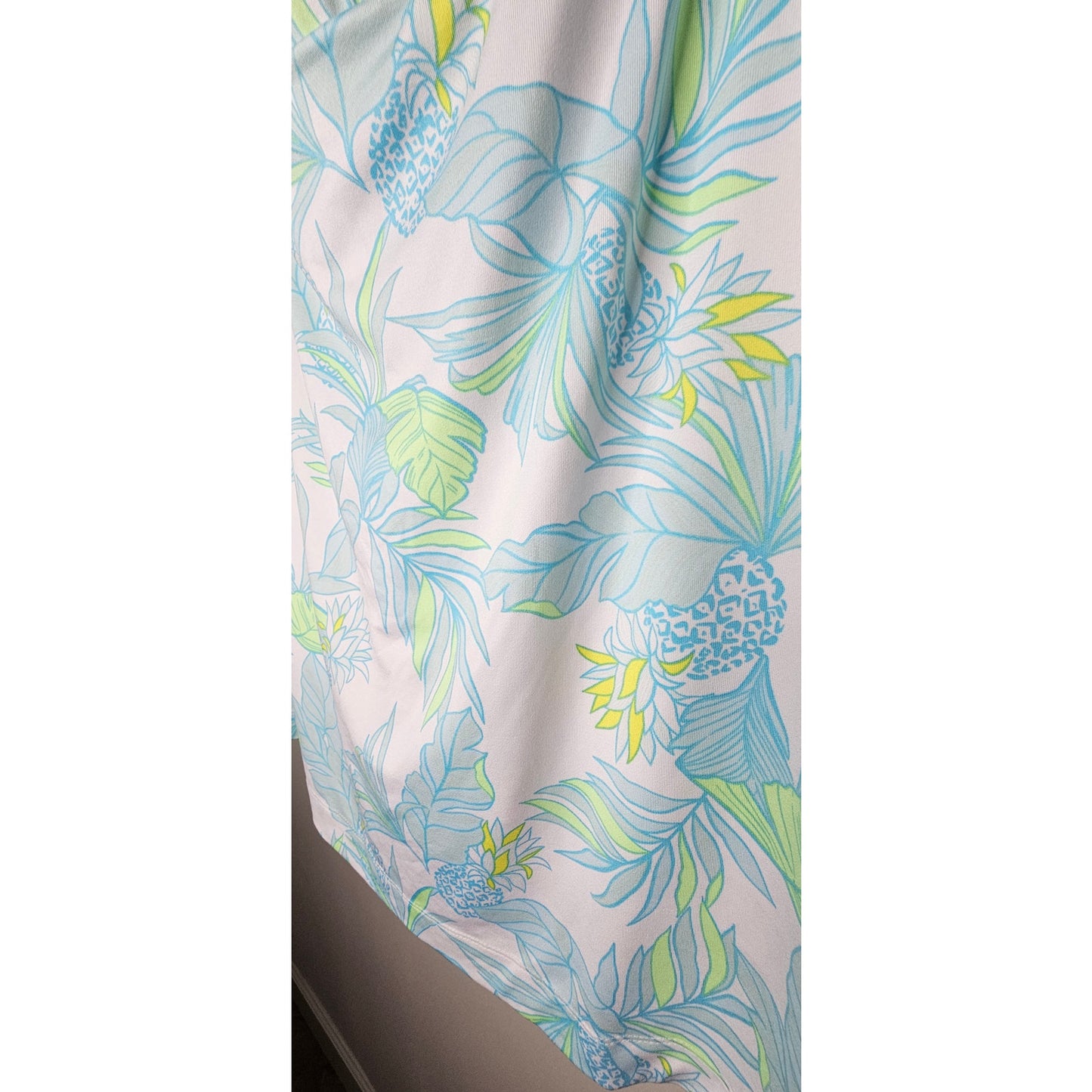 Stella Parker White/blue/lime Pineapple Print Skort size XL