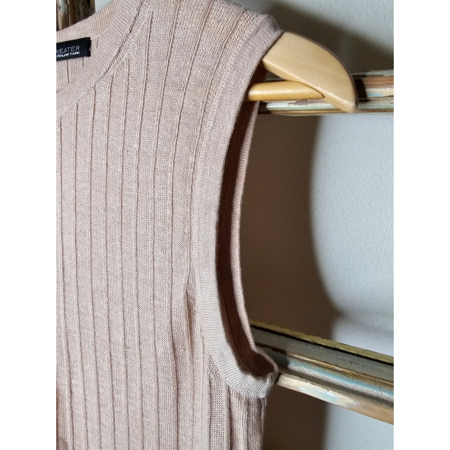 Linen 360 Linen Italian Yarn Midi Column Dress with Side Slits Size XS