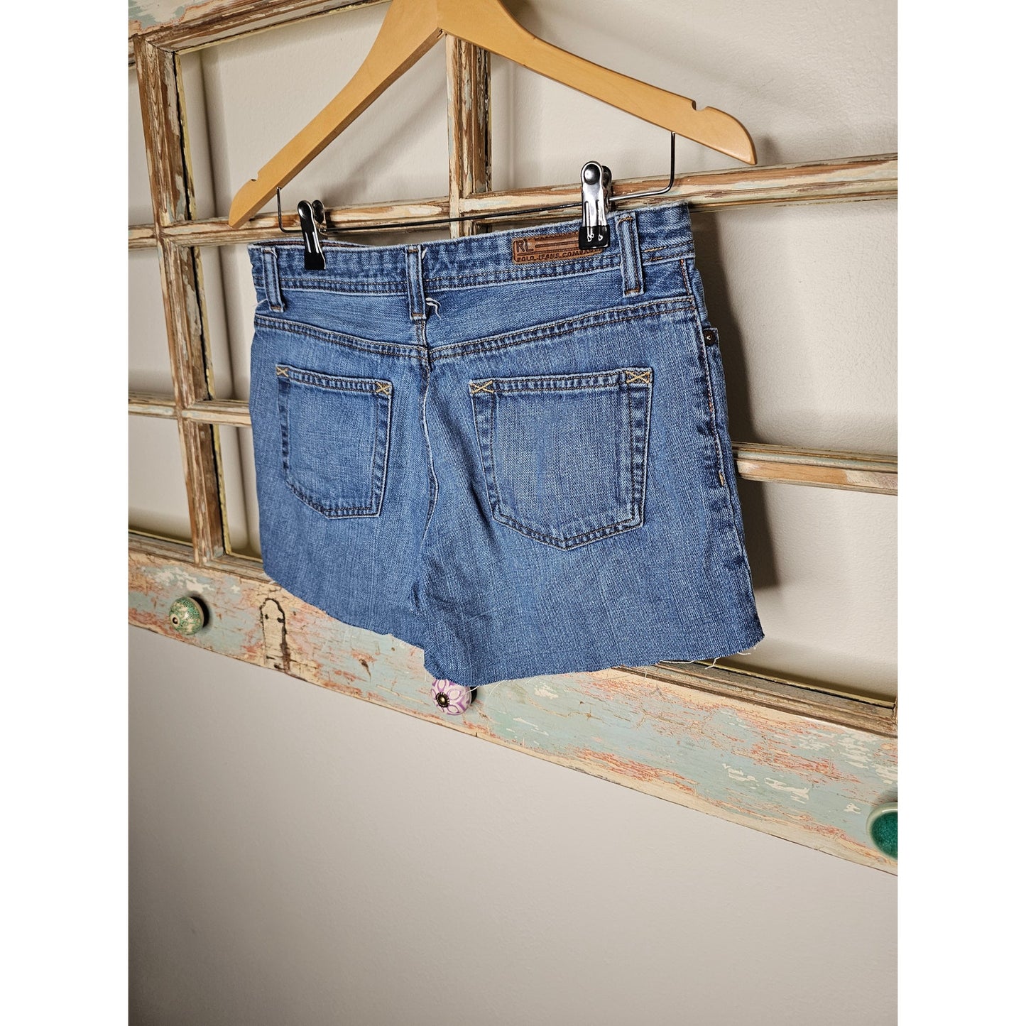 Ralph Lauren Blue Medium Wash Denim Shorts Size 6