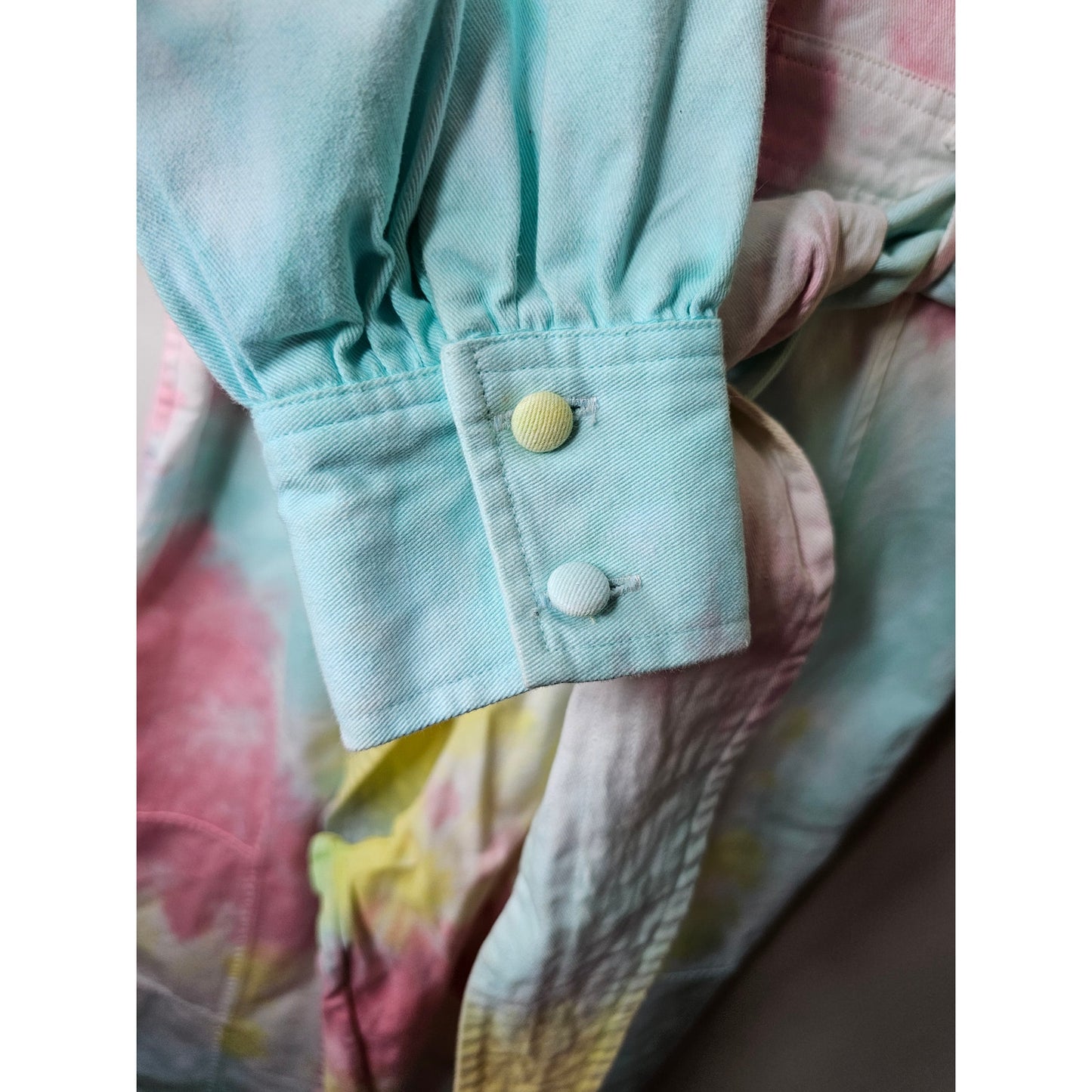 NWT Love Shack Fancy Paca Jumpsuit Rainbow Radial Tie Dye Size 6