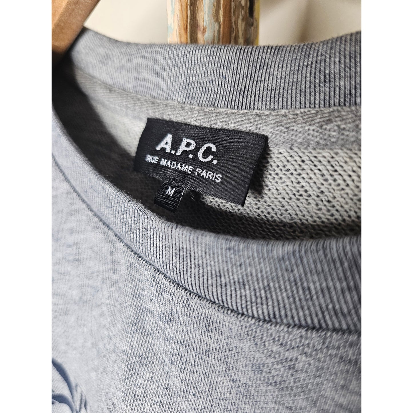 A.P.C Crewneck Grey Long Sleeve Sweatshirt Men's size Medium