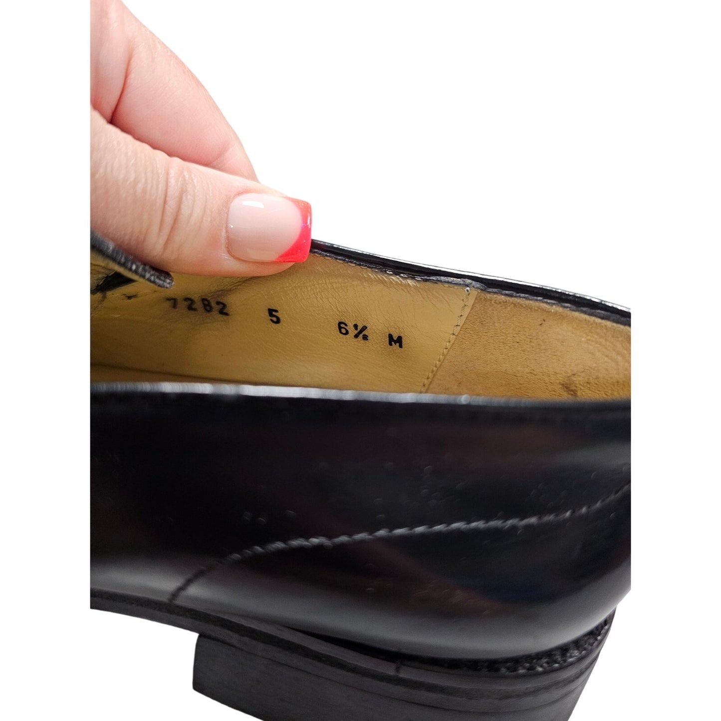 Fieramosca & Co Ladies Black Leather Loafers Size 6