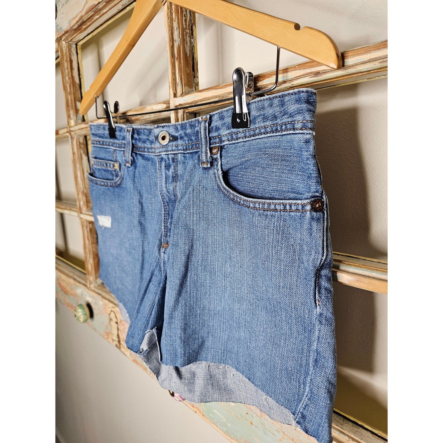 Ralph Lauren Blue Medium Wash Denim Shorts Size 6