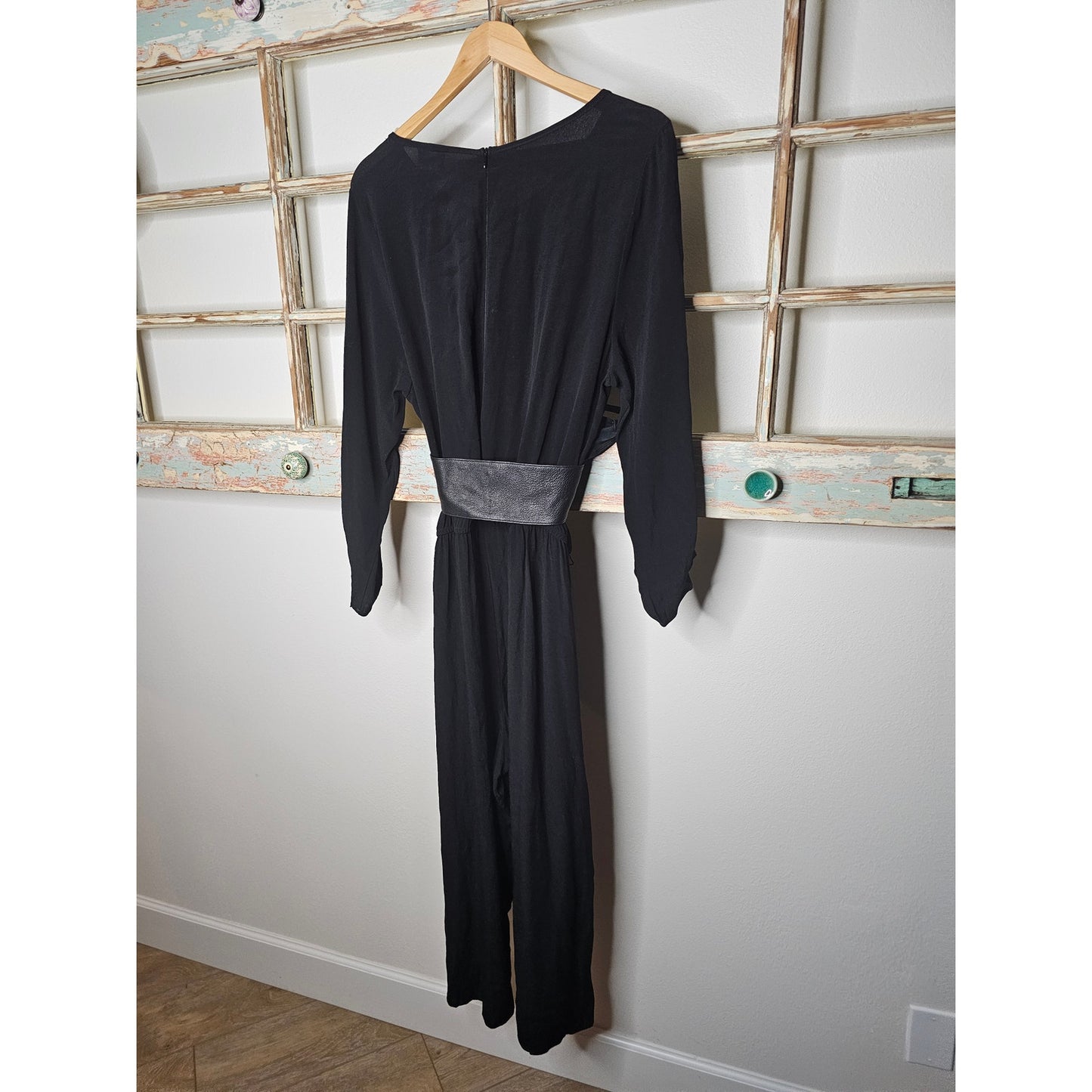 NWT Avenue Black Cold Shoulder Boat Neck Ladies Jumpsuit size 18/20