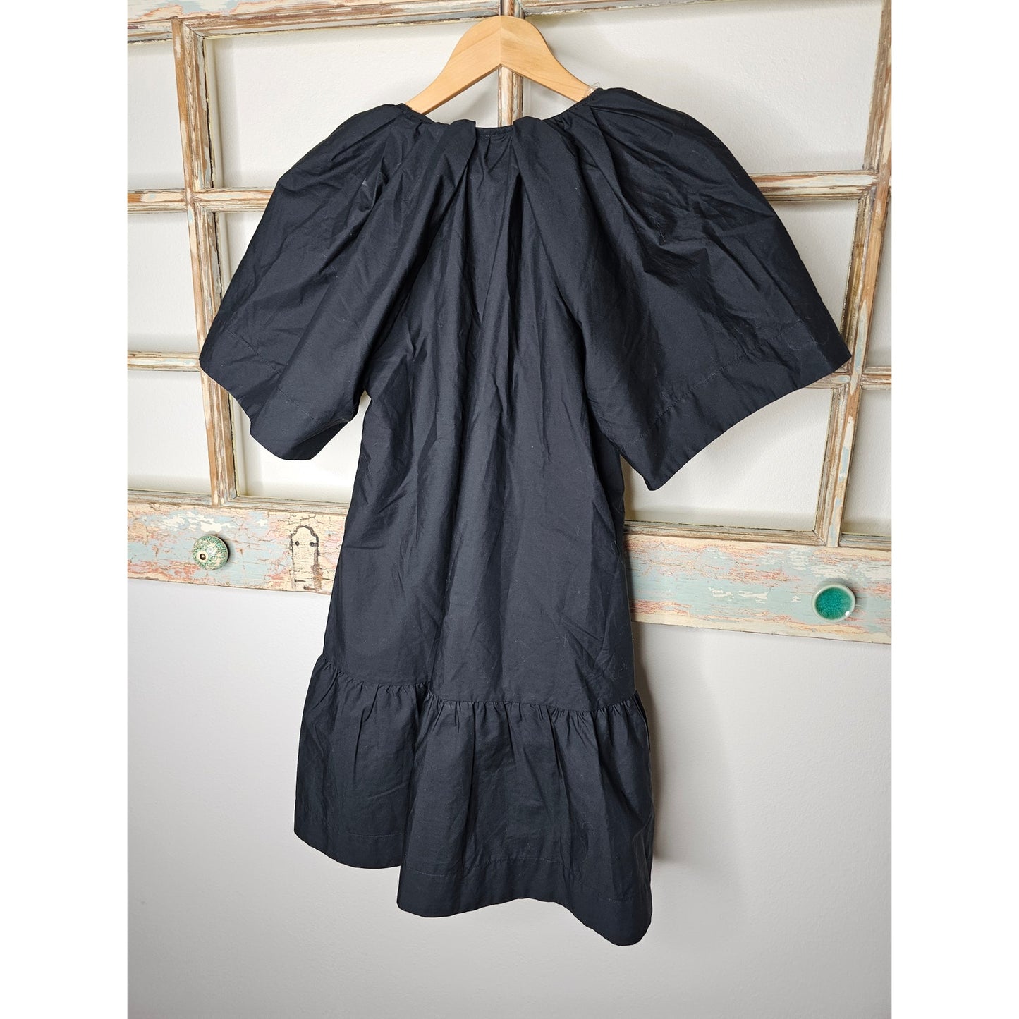 NWT Women's Flutter Short sleeve Mini Poplin Dress Size XS