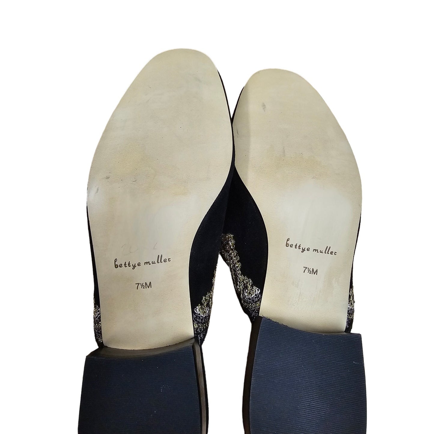 NWOB Bettye Muller Womens Embroidered Fortune Mule leather size 7
