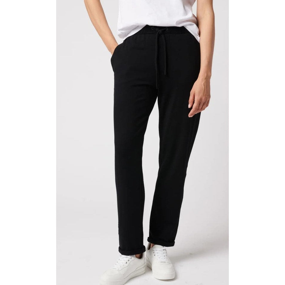 NWT Majestic Filatures French Terry Drawstring Pant Black With Cuff Size 2 / Small