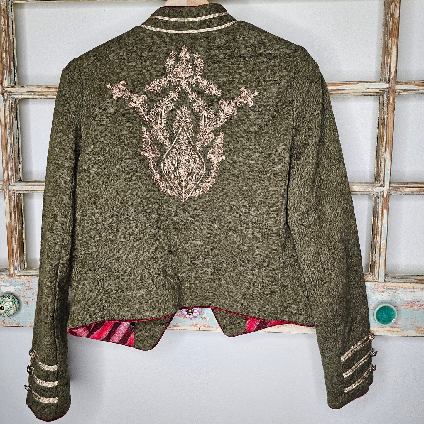 Free People Lauren Band Military Vibe Jacket Ladies size Medium