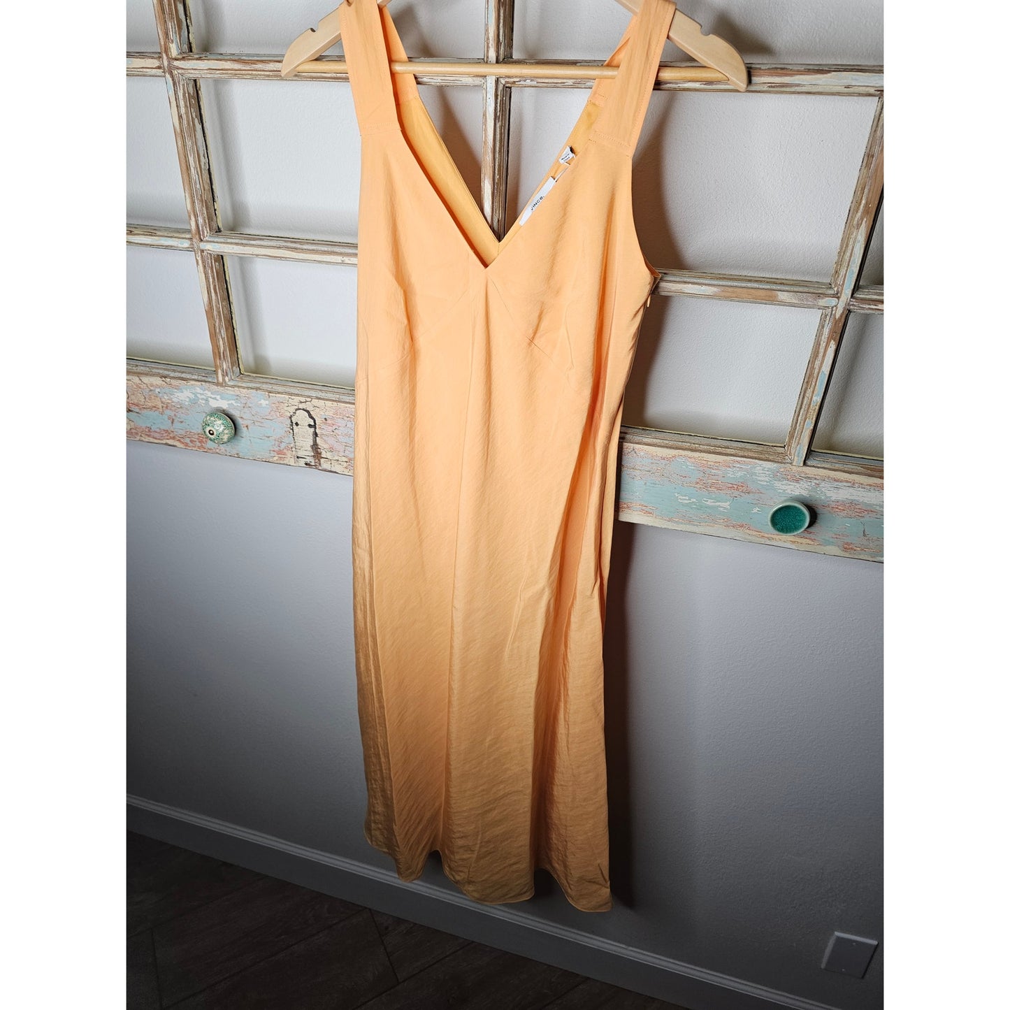 NWT VINCE Cloque lined Midi Dress In Sherbert ladies size Small