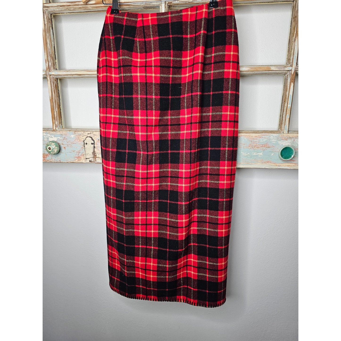 Vintage Gap Straight Wool Midi Wrap Skirt Ladies size 8