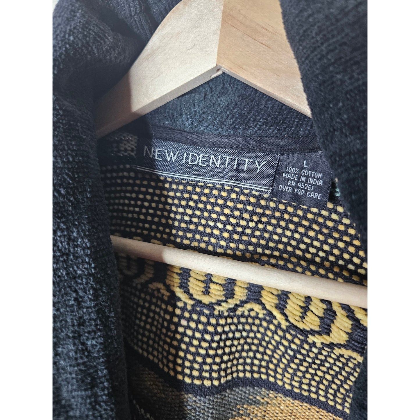 Vintage boho Tapestry Cropped Southwest Aztec Jacket size large