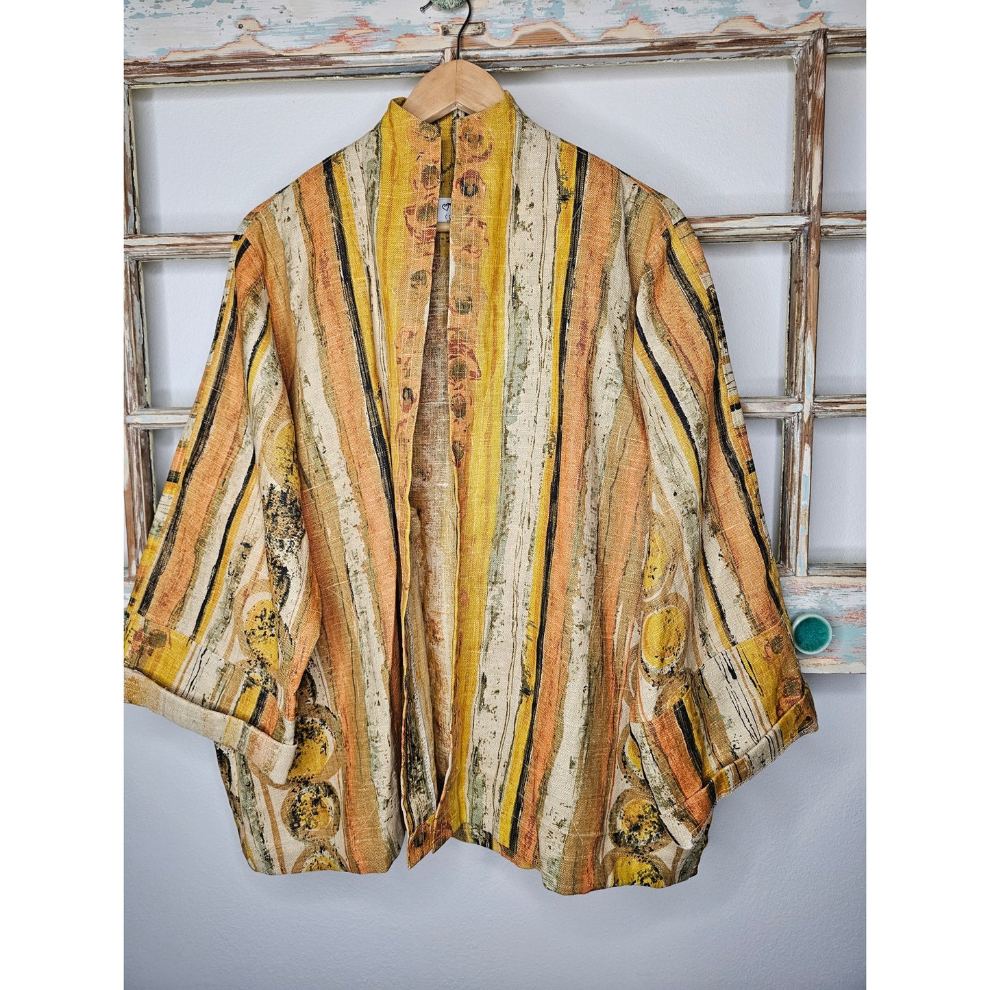 Vintage Canadian Boho Blazer / Jacket By Courage One Size