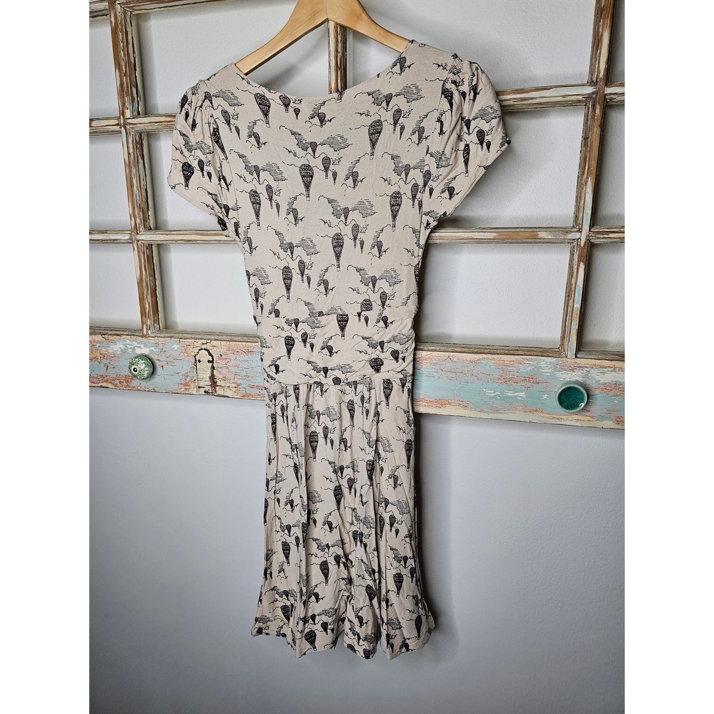 Anthropologie Leifnotes Womens Hot Air Balloons Dress Ladies size XS