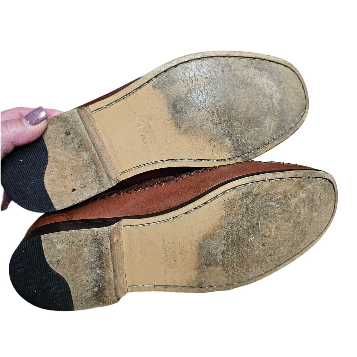 G.H. Bass & Co. Leather Tassel Slide On Loafers Men's Size 8.5