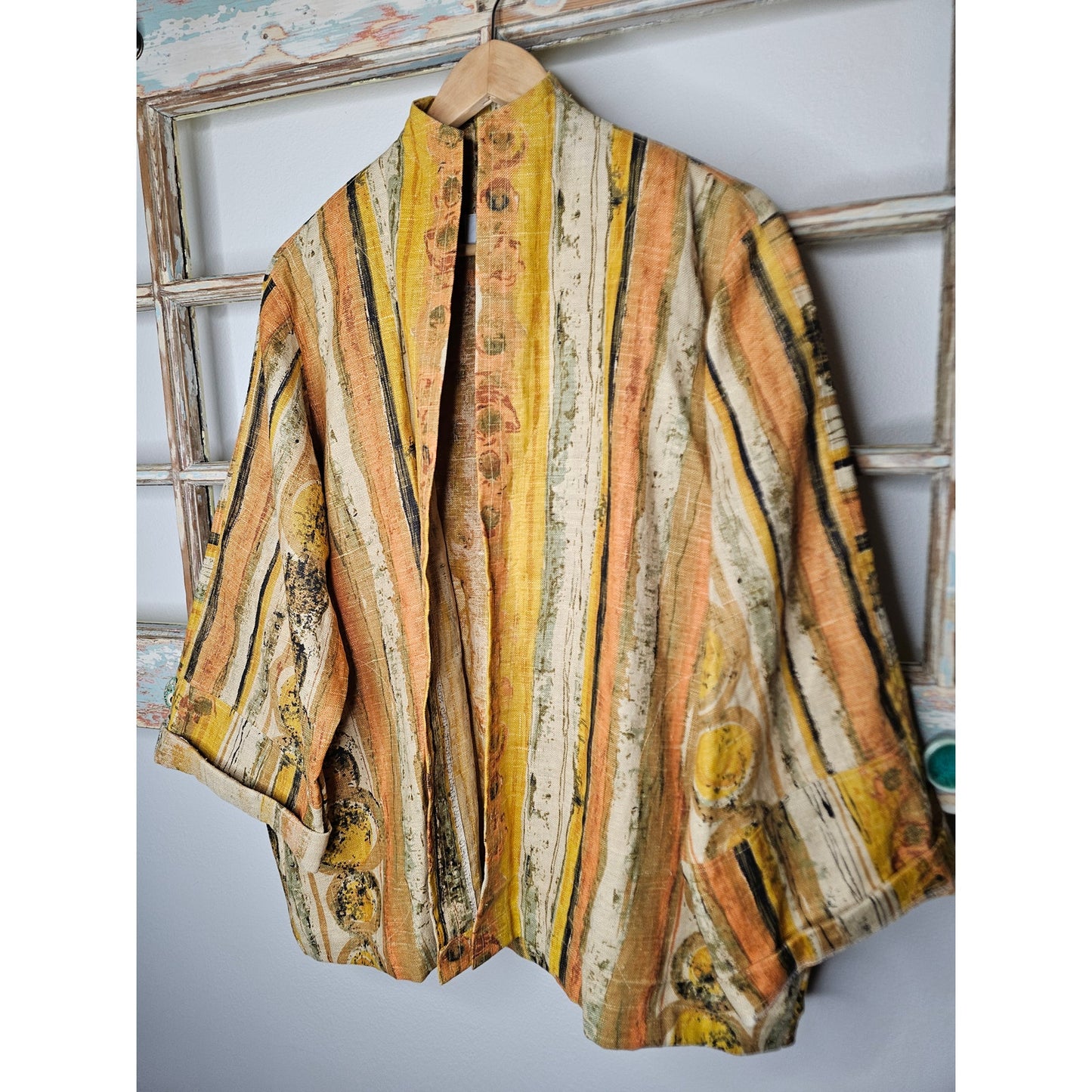 Vintage Canadian Boho Blazer / Jacket By Courage One Size