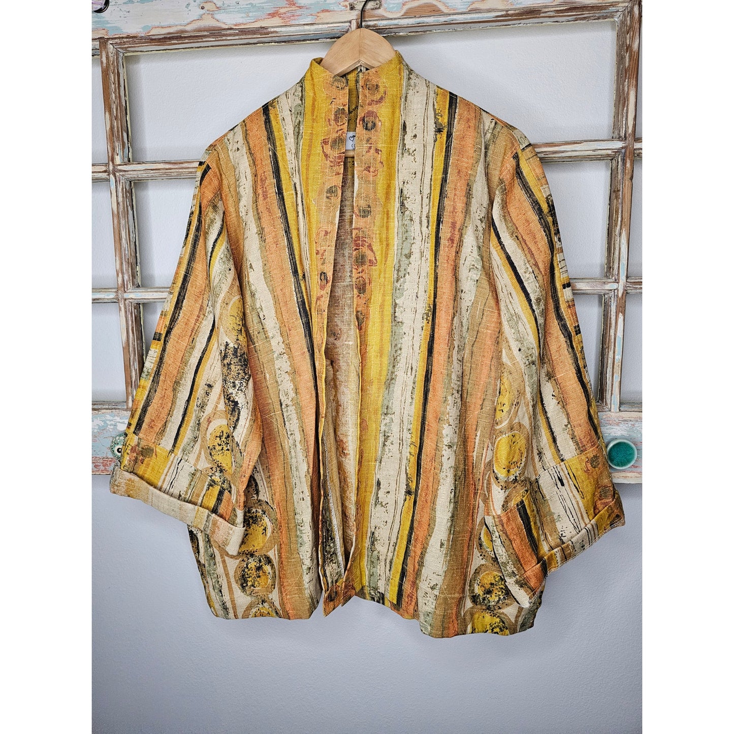 Vintage Canadian Boho Blazer / Jacket By Courage One Size