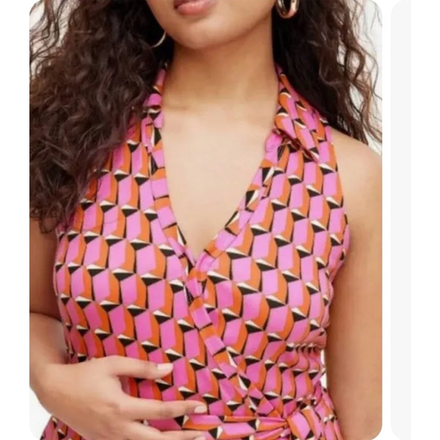 NWT Diane Von Furstenberg Sleeveless Mod Jumpsuit Size XXS