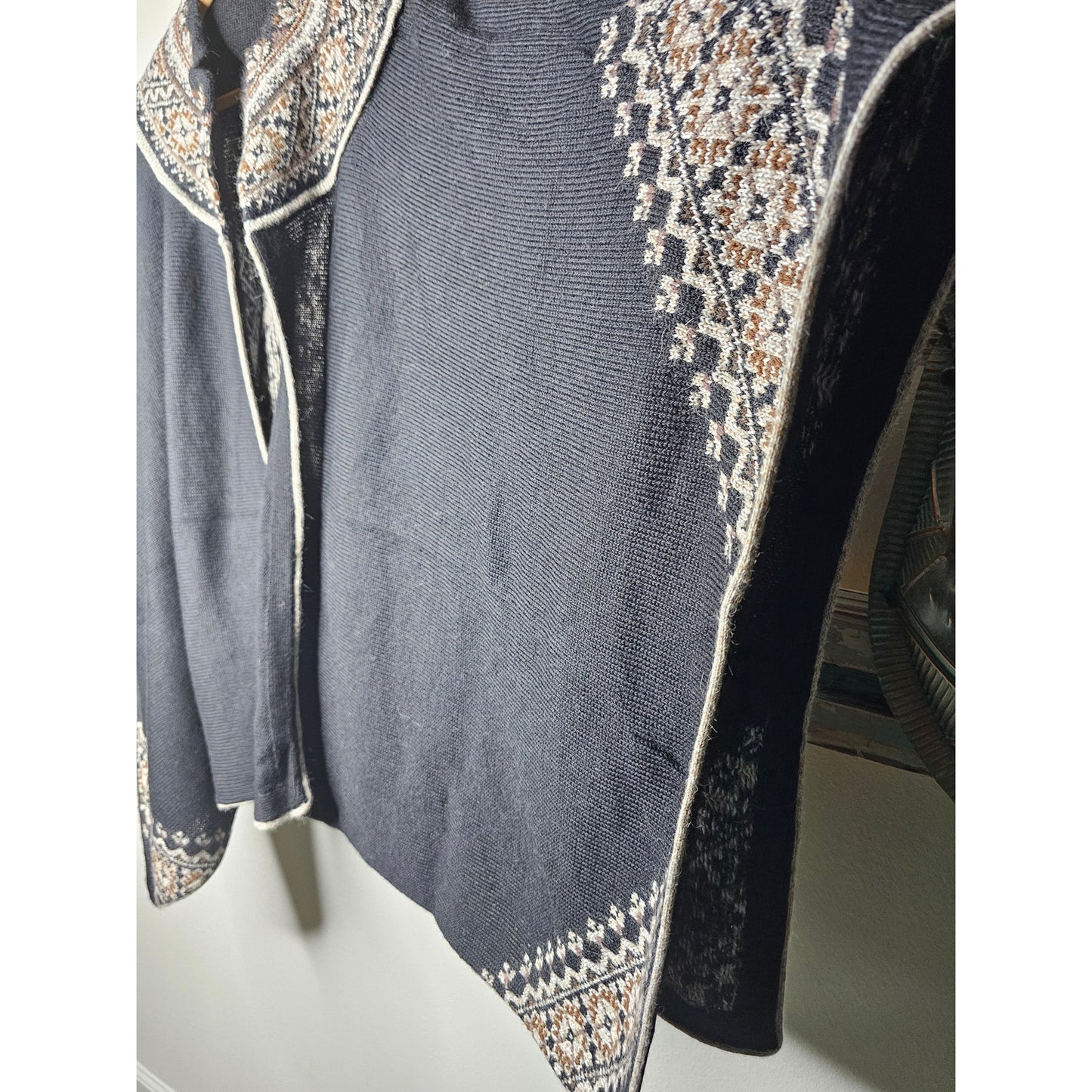Neutral Monochromatic Ruana 100% Alpaca Ladies One Size