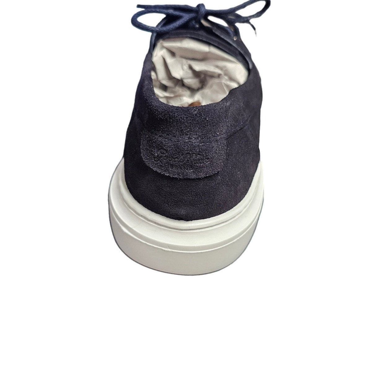 Good Man Brand Navy Blue Leather Suede Portland Boat Shoe Size 12