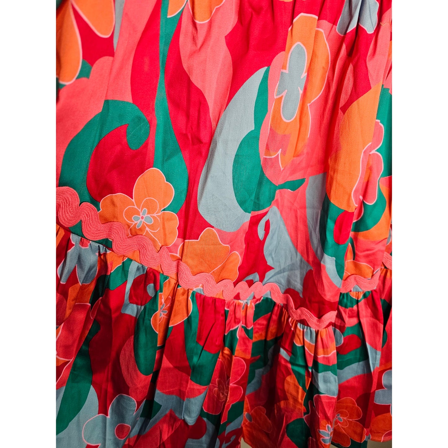 NWT Alden Adair Chandler Trippy Mini Babydoll Dress Size XS