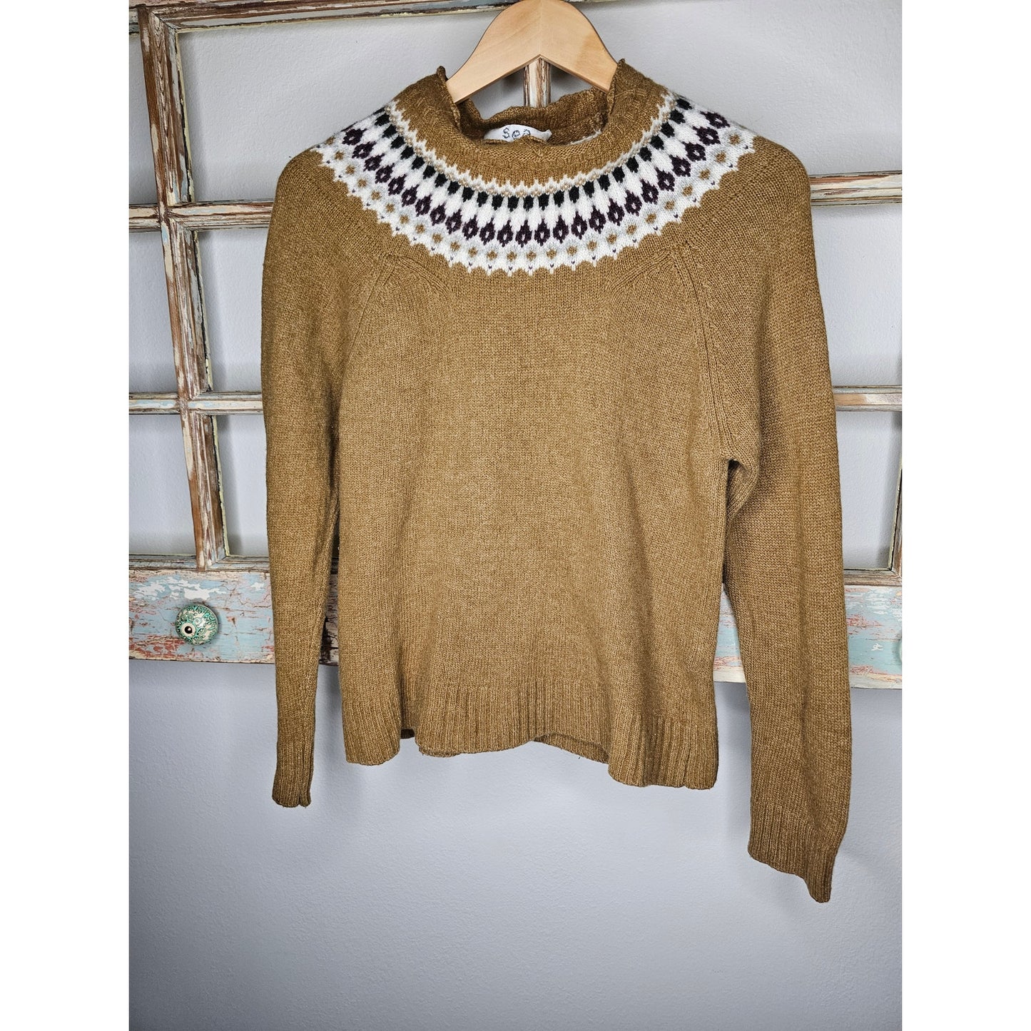 Sea New York Fair Isle Wool Sweater Ladies Size Small